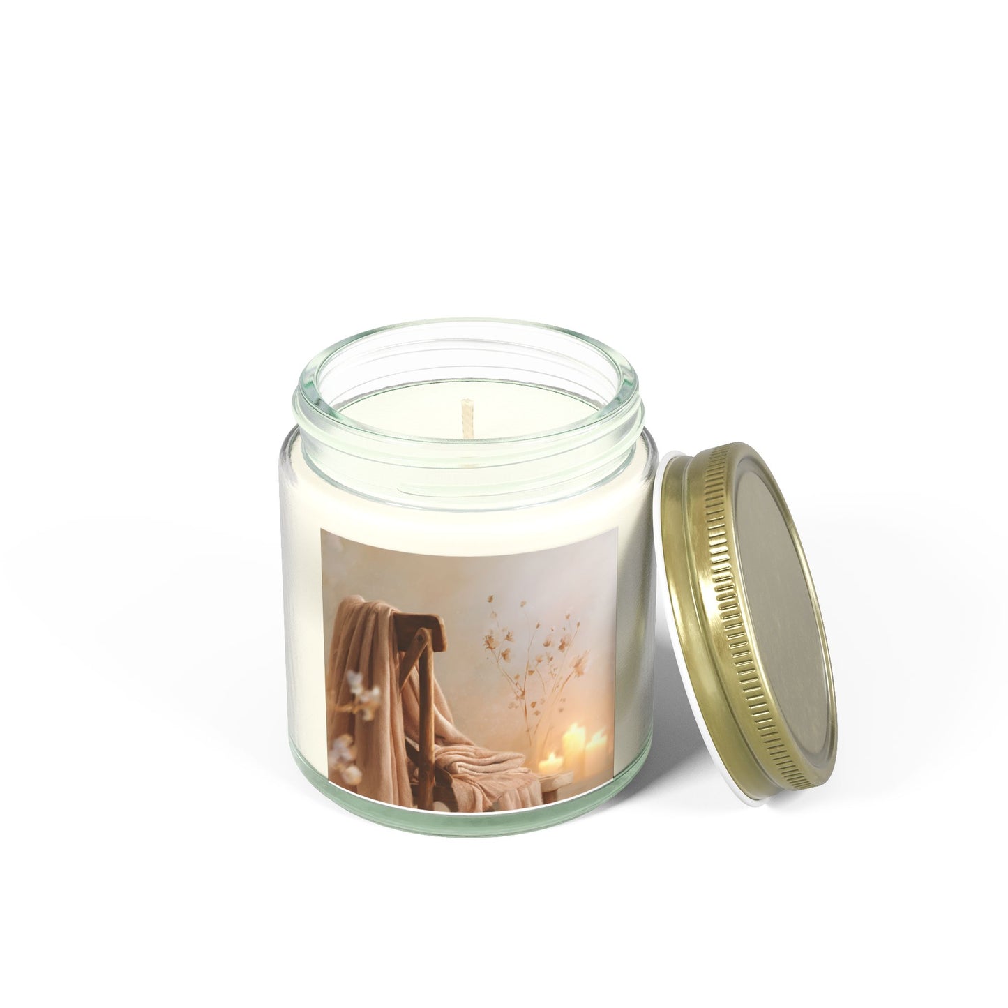Cashmere Musk Comfort Candle – Coconut Apricot Wax 4oz & 9oz | Two Homes Co