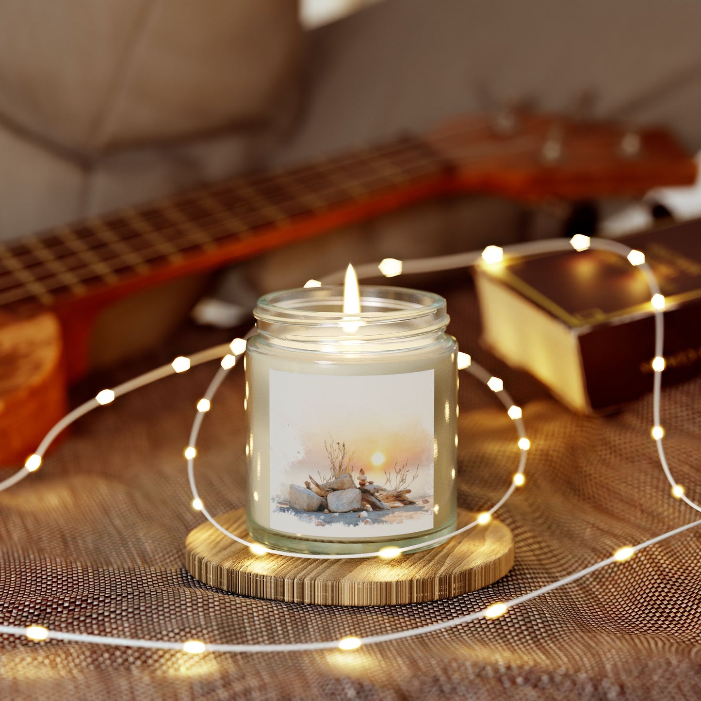 Beachwood Comfort Candle – Coconut Apricot Wax (4oz & 9oz)| Two Homes Co