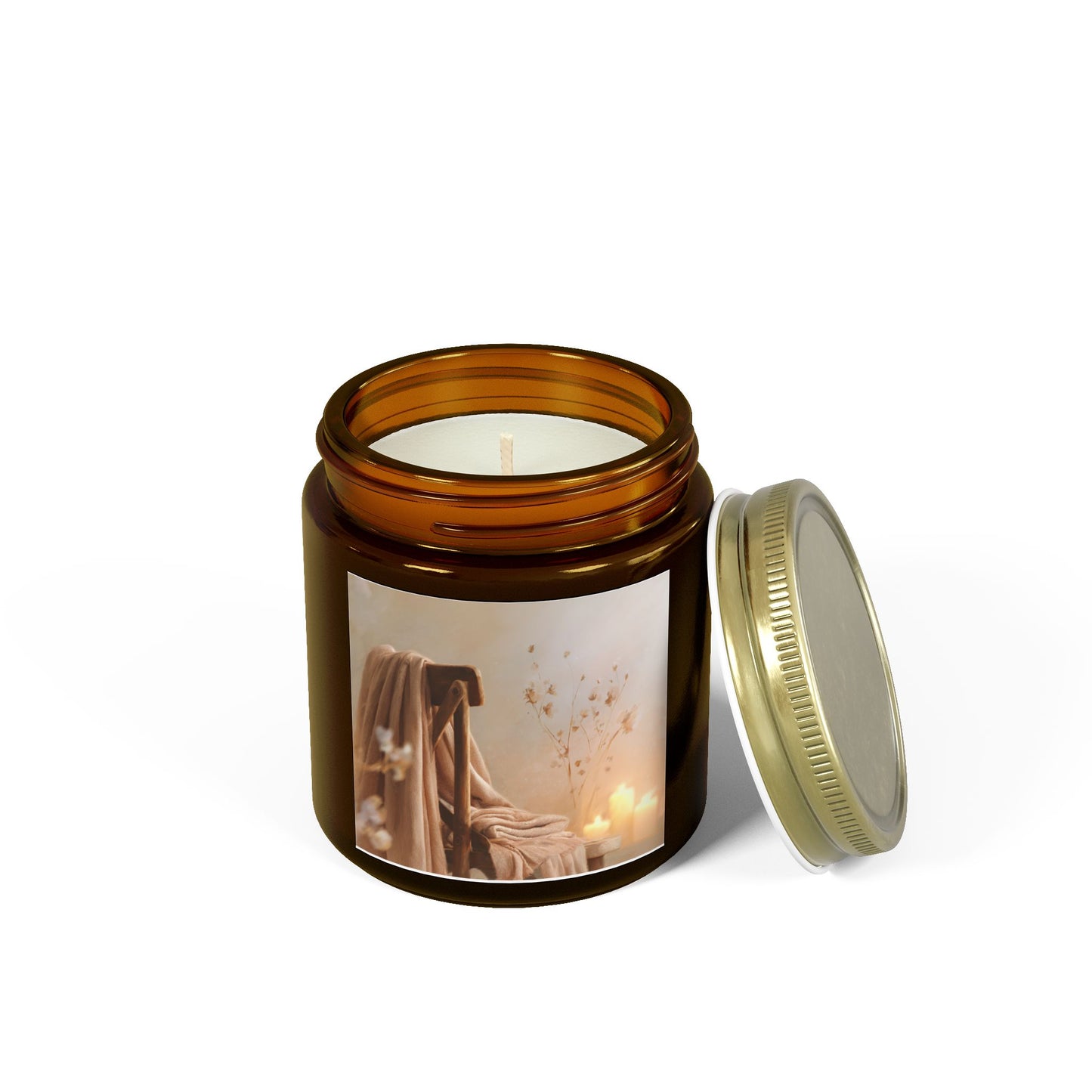 Cashmere Musk Comfort Candle – Coconut Apricot Wax 4oz & 9oz | Two Homes Co