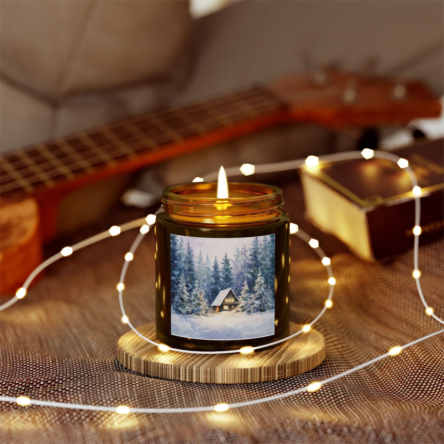 Fraser Fir Comfort Candle – Coconut Apricot Wax 4oz & 9oz | Two Homes Co