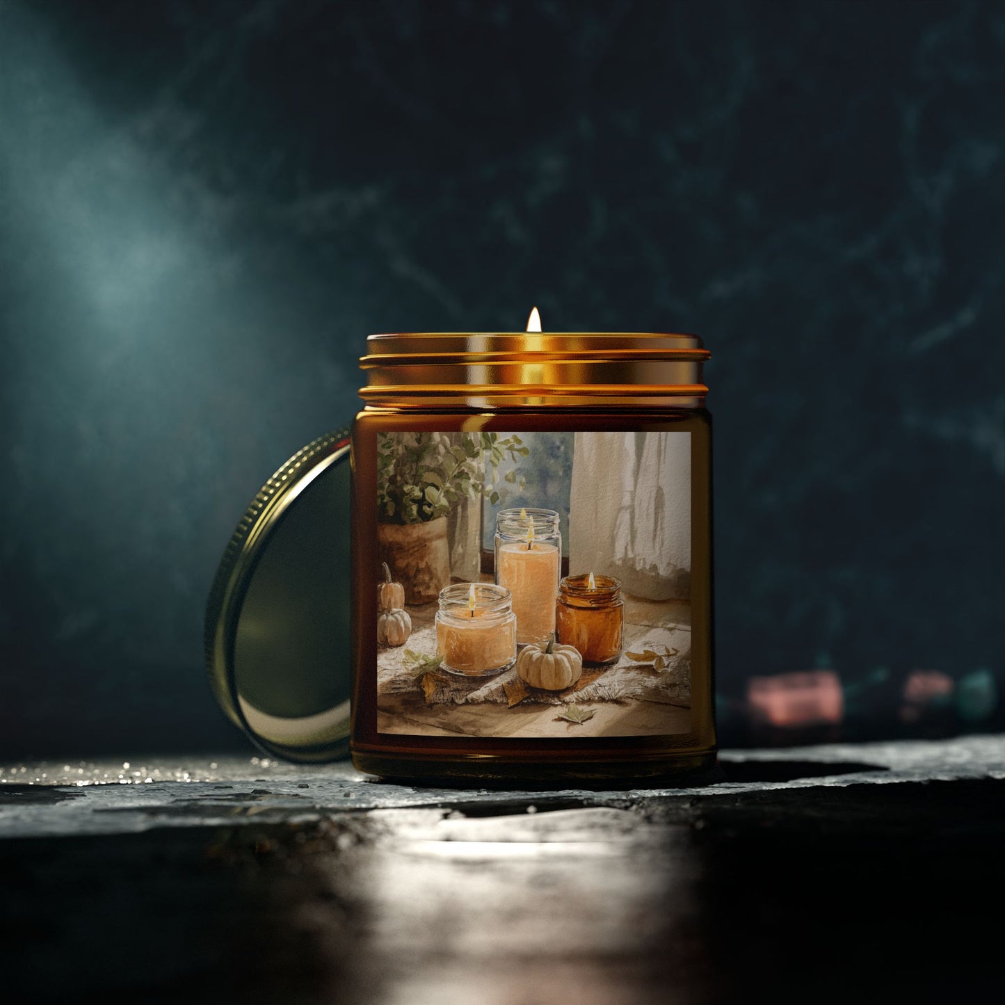 Unscented Comfort Candle – Coconut Apricot Wax 4oz & 9oz | Two Homes Co