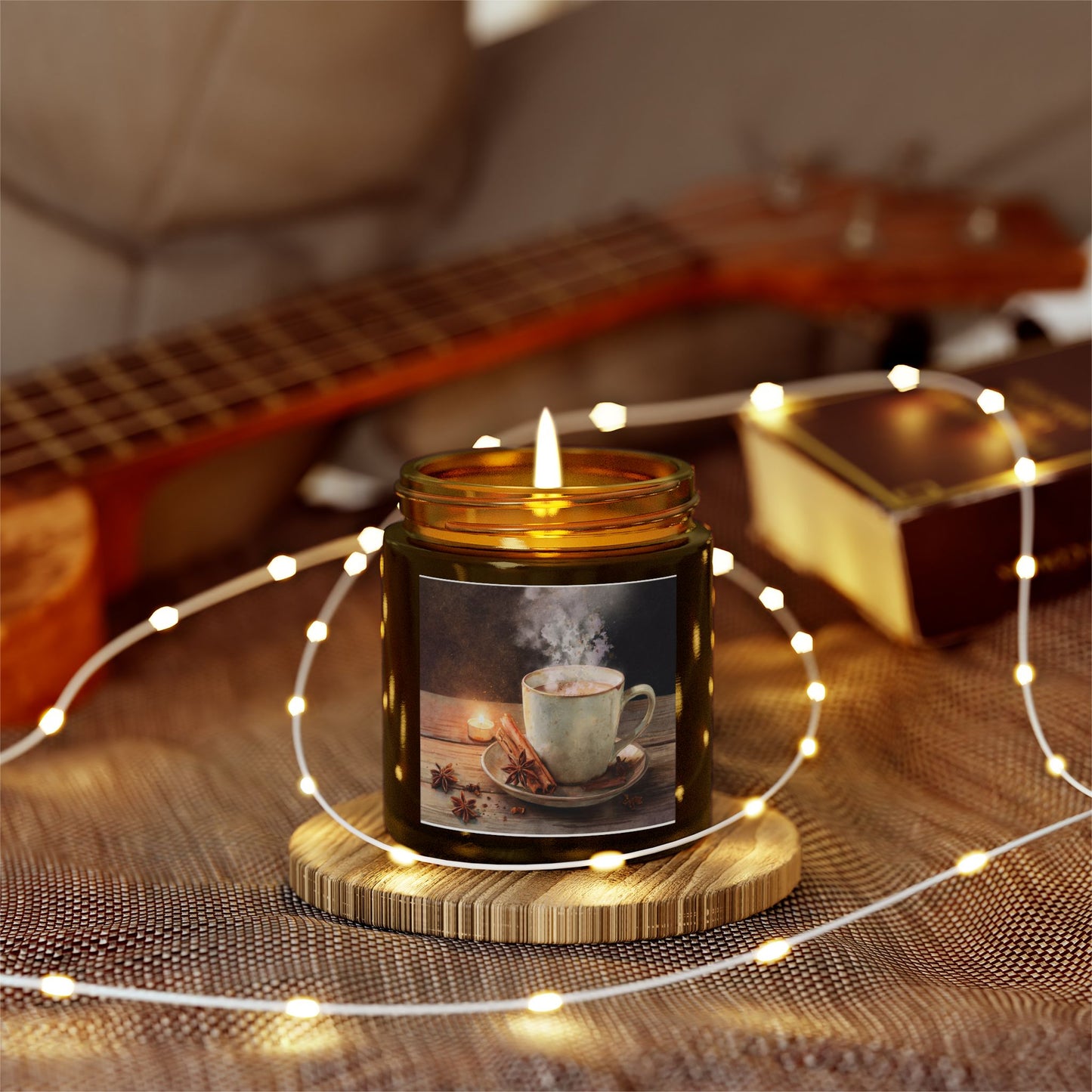 Cinnamon Chai Comfort Candle – Coconut Apricot Wax 4oz & 9oz | Two Homes Co