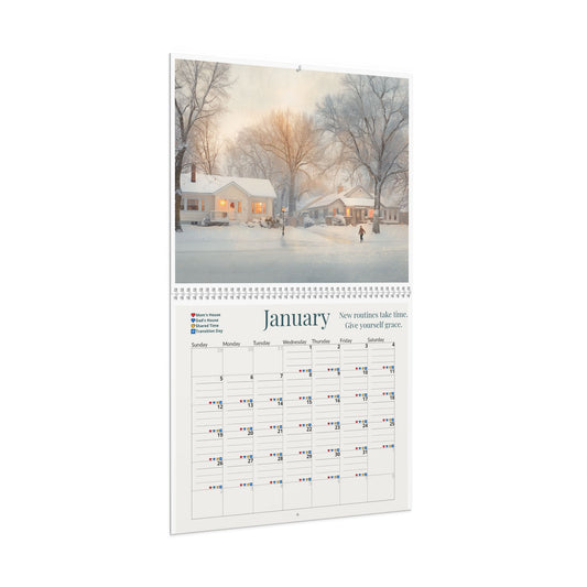The Co-Parent Wall Calendar 2025 – Two Homes. One Team.