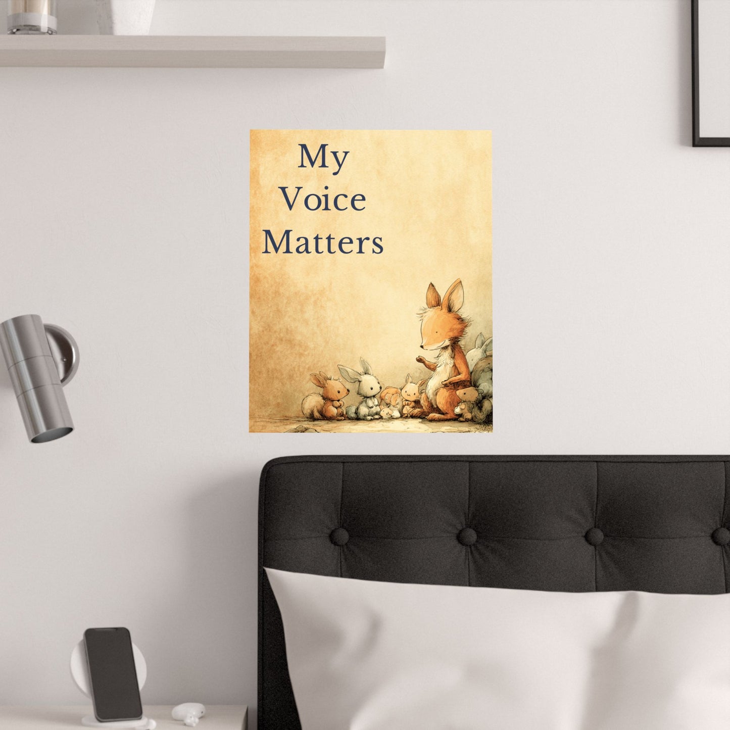“My Voice Matters” Kids Affirmation Poster – 16×20 | Two Homes Co