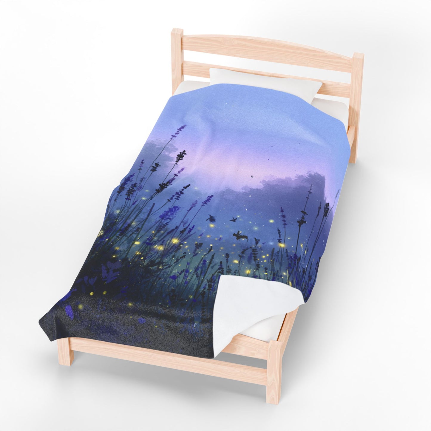 “Twilight Whispers” Velveteen Plush Blanket – 60" × 80" | Two Homes Co