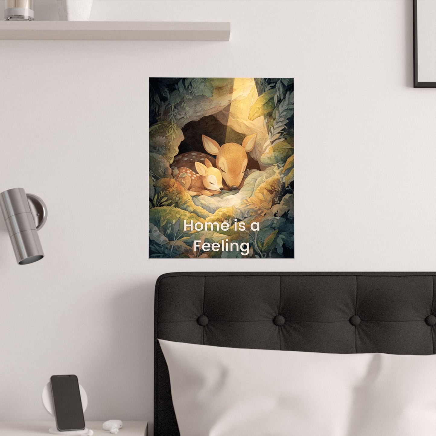 “Home is a Feeling” Kids Affirmation Poster – 16×20 | Two Homes Co