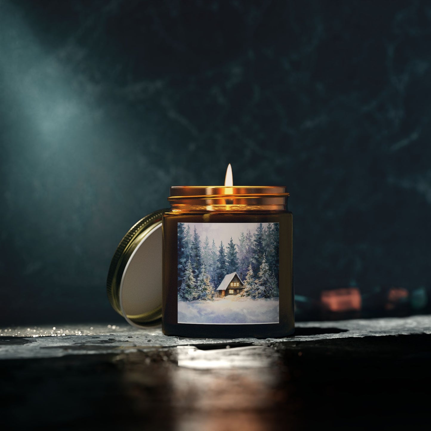 Fraser Fir Comfort Candle – Coconut Apricot Wax 4oz & 9oz | Two Homes Co