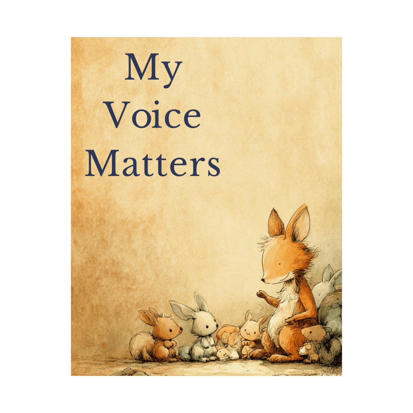 “My Voice Matters” Kids Affirmation Poster – 16×20 | Two Homes Co