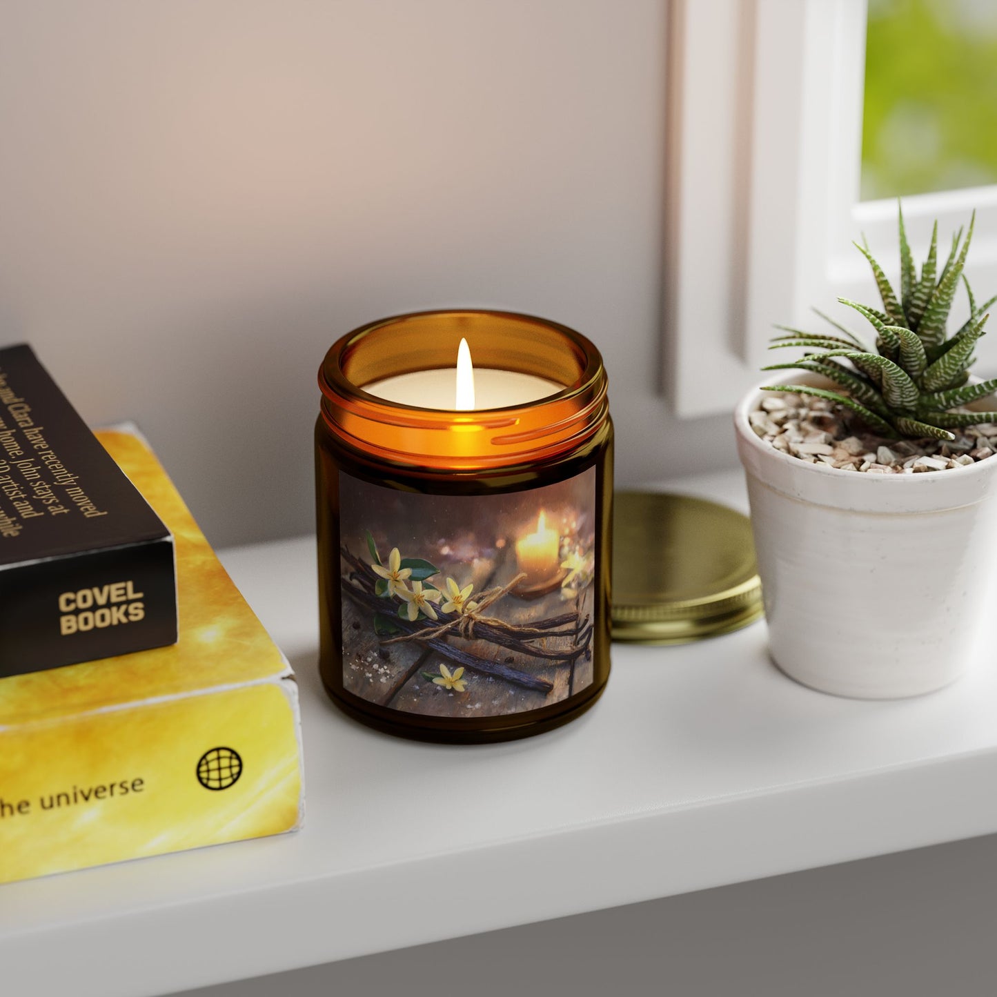 Vanilla Bean Comfort Candle – Coconut Apricot Wax 4oz & 9oz | Two Homes Co