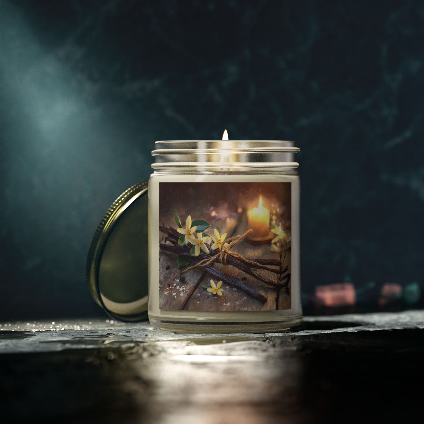 Vanilla Bean Comfort Candle – Coconut Apricot Wax 4oz & 9oz | Two Homes Co