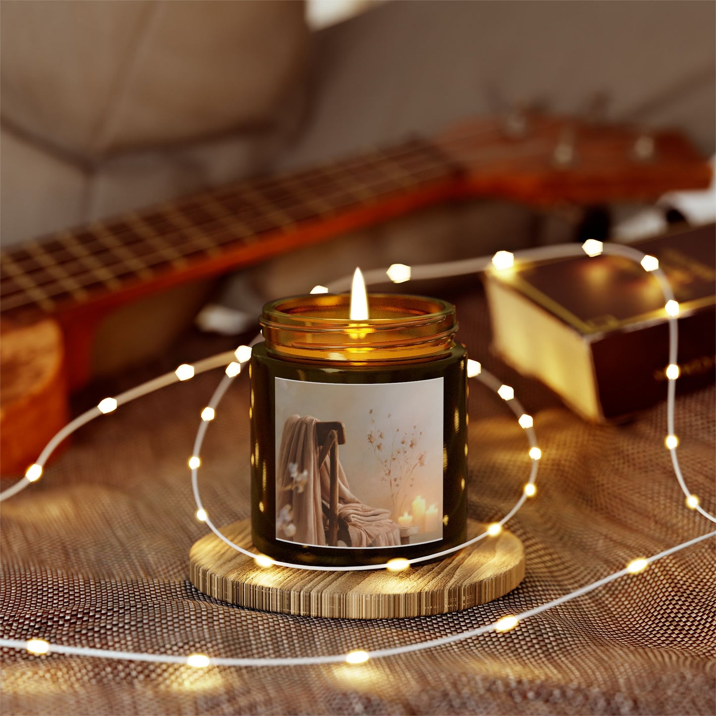 Cashmere Musk Comfort Candle – Coconut Apricot Wax 4oz & 9oz | Two Homes Co