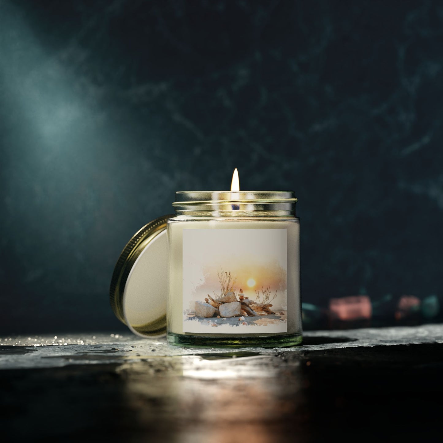 Beachwood Comfort Candle – Coconut Apricot Wax (4oz & 9oz)| Two Homes Co