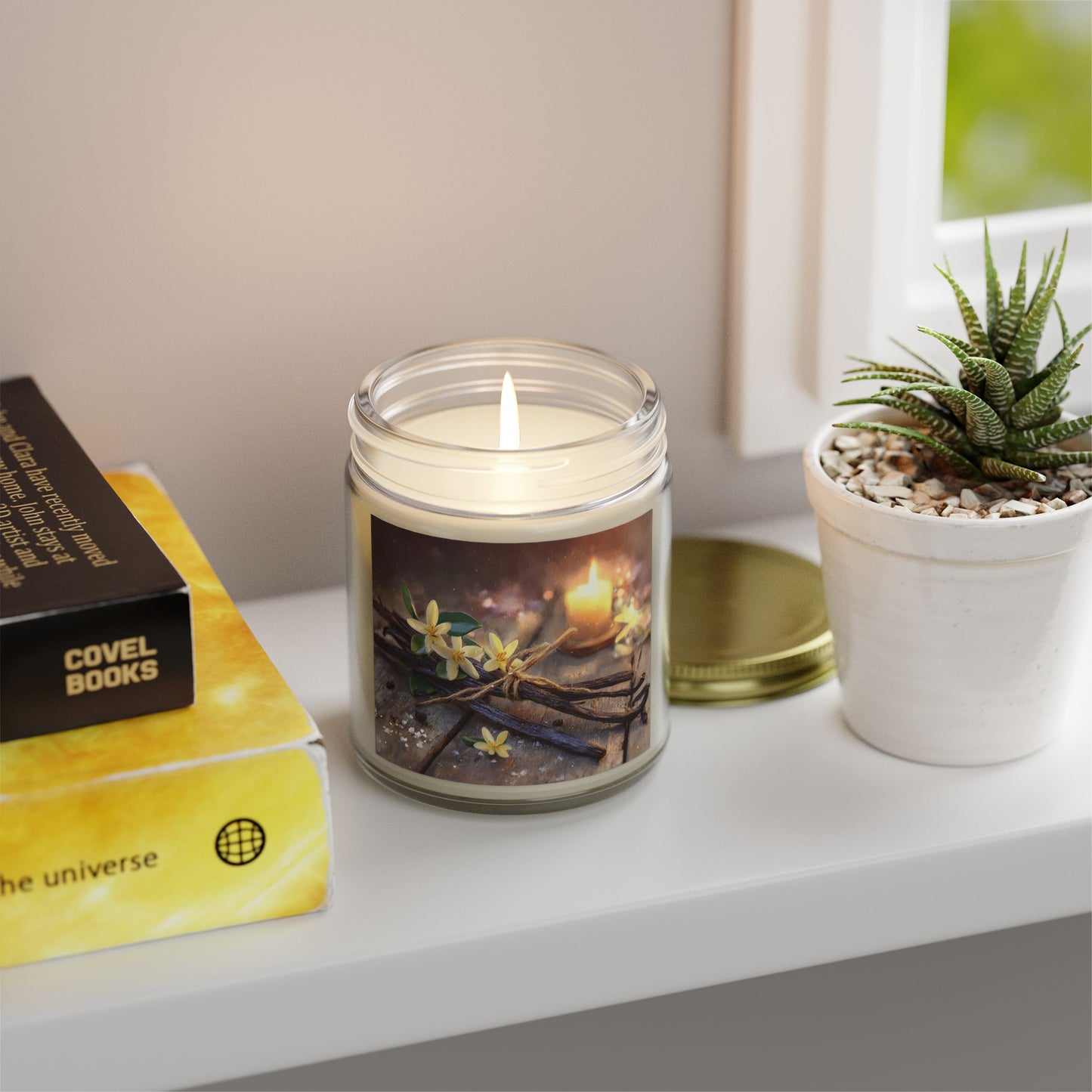 Vanilla Bean Comfort Candle – Coconut Apricot Wax 4oz & 9oz | Two Homes Co