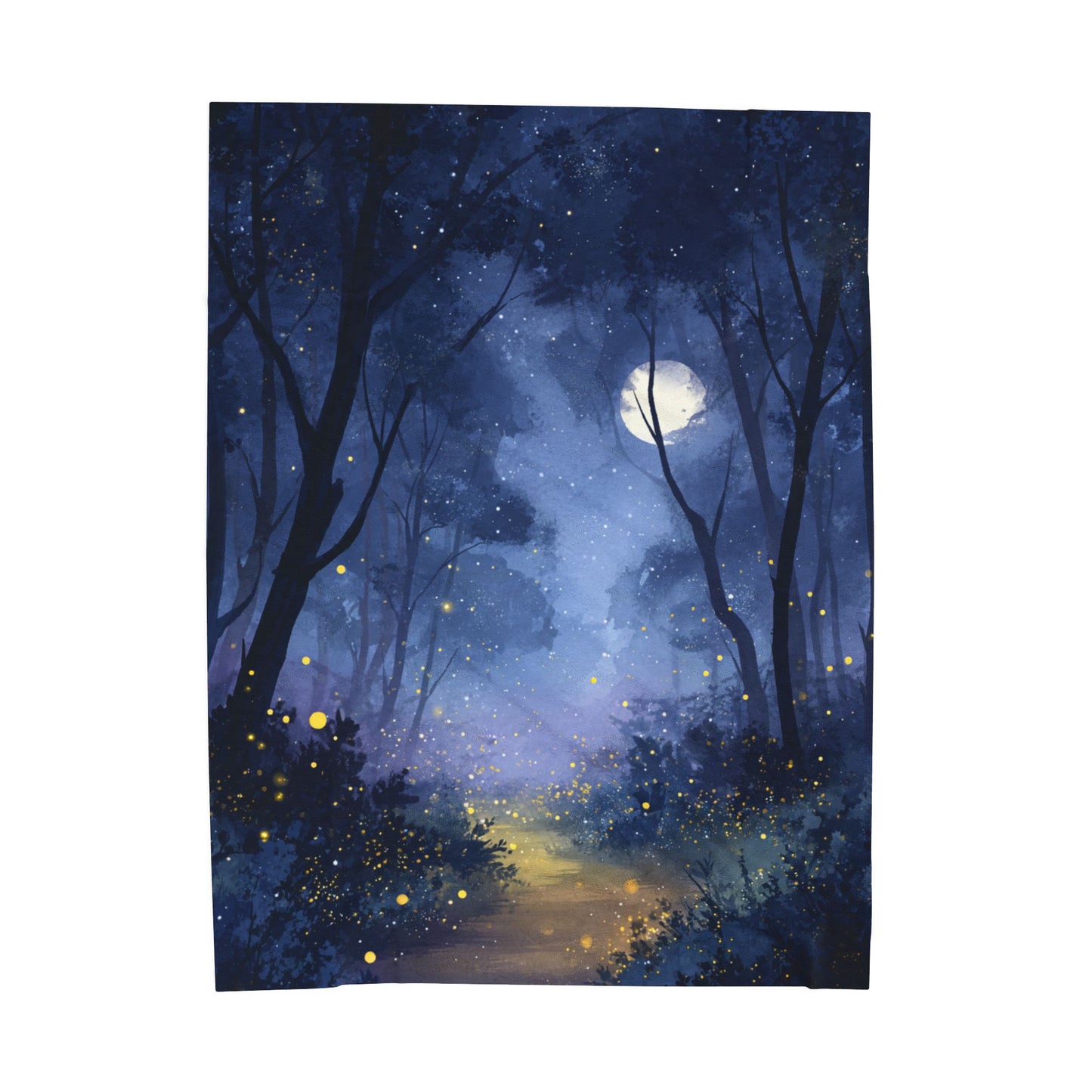 “Starlit Hollow” Velveteen Plush Blanket – 60" × 80" | Two Homes Co