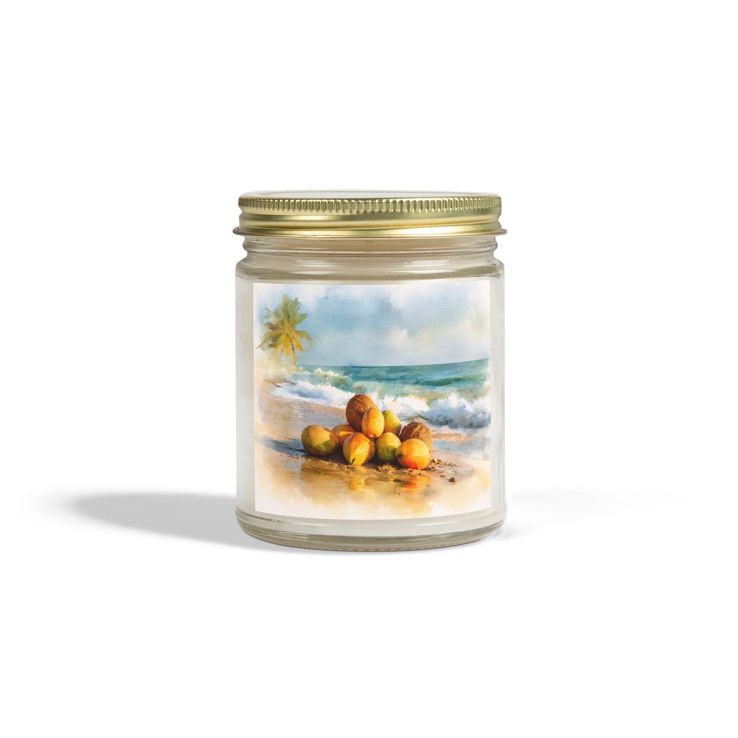 Mango Coconut Comfort Candle – Coconut Apricot Wax 4oz & 9oz | Two Homes Co