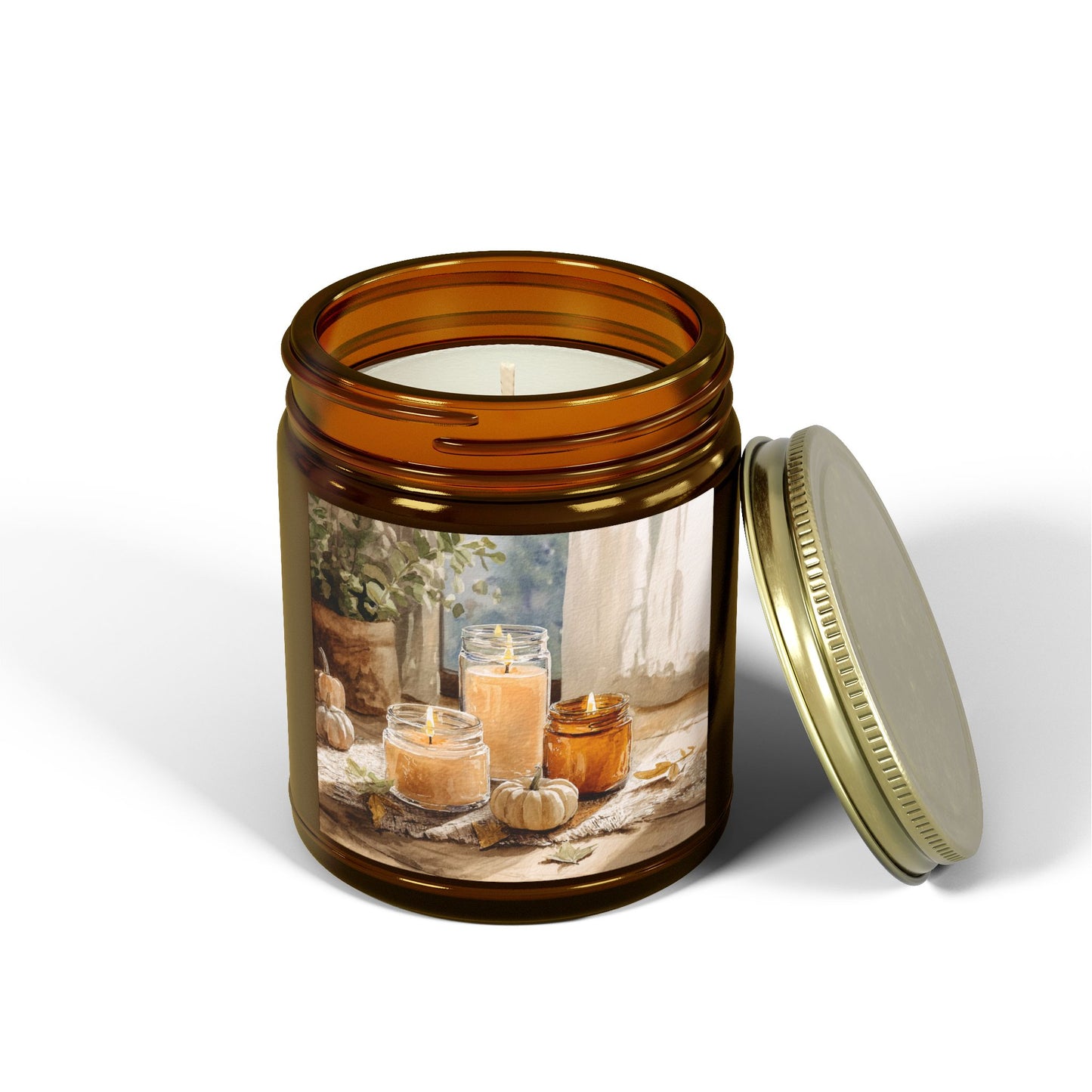 Unscented Comfort Candle – Coconut Apricot Wax 4oz & 9oz | Two Homes Co
