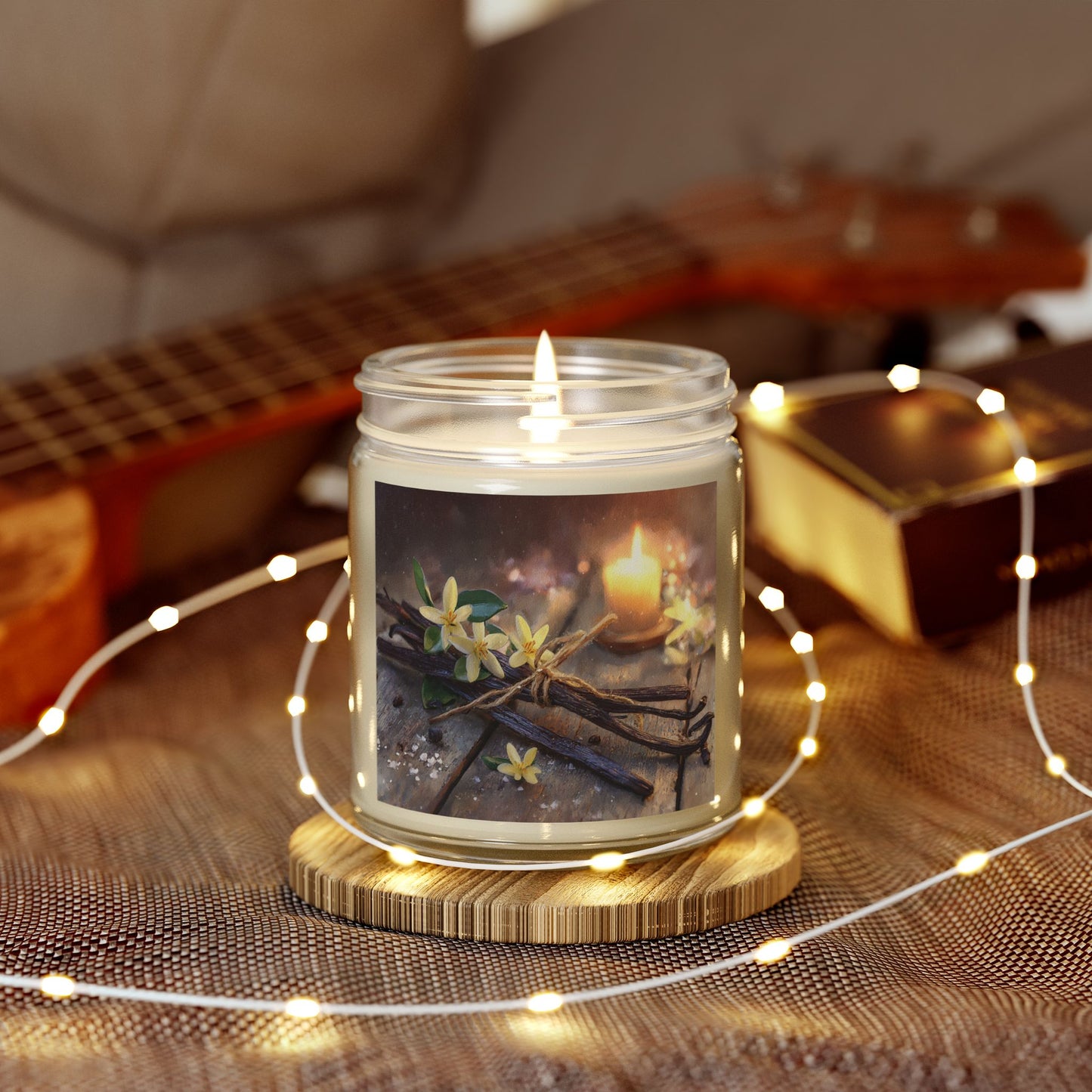 Vanilla Bean Comfort Candle – Coconut Apricot Wax 4oz & 9oz | Two Homes Co
