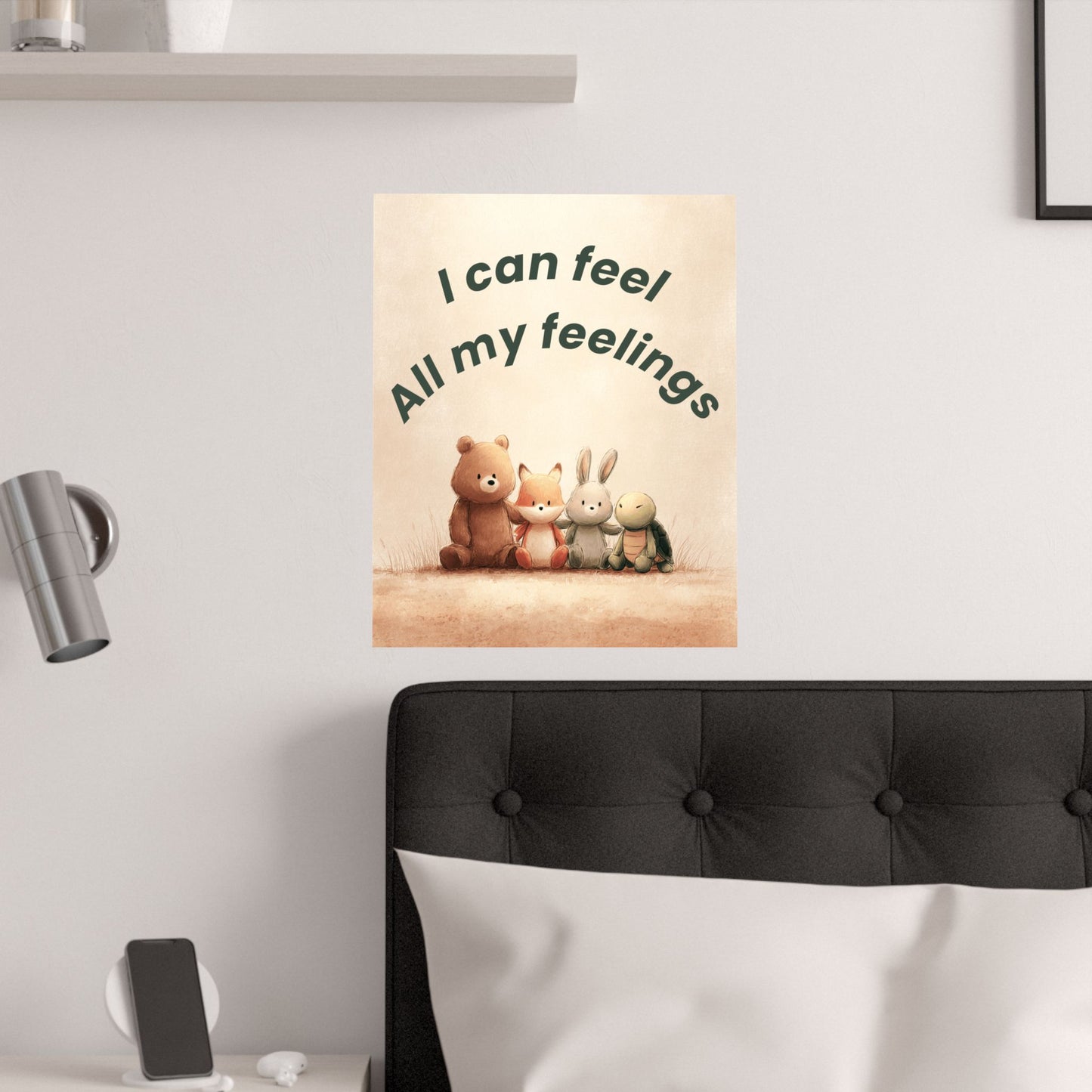 "I Can Feel All My Feelings" Kids Affirmation Poster – 16×20 | Two Homes Co