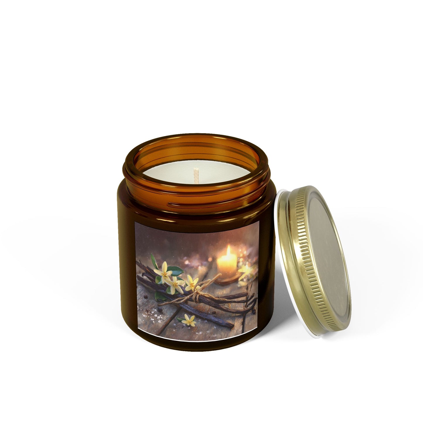 Vanilla Bean Comfort Candle – Coconut Apricot Wax 4oz & 9oz | Two Homes Co
