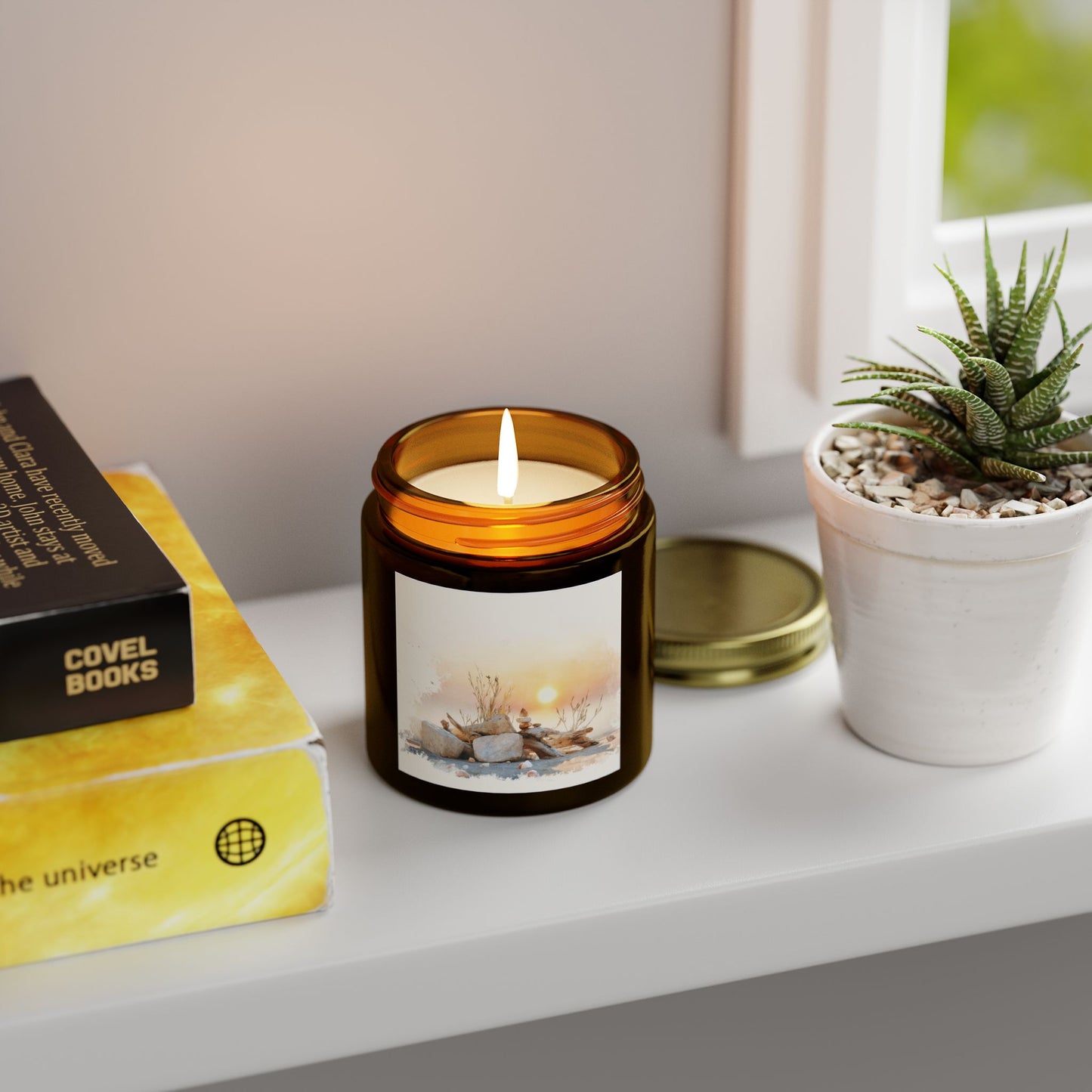 Beachwood Comfort Candle – Coconut Apricot Wax (4oz & 9oz)| Two Homes Co