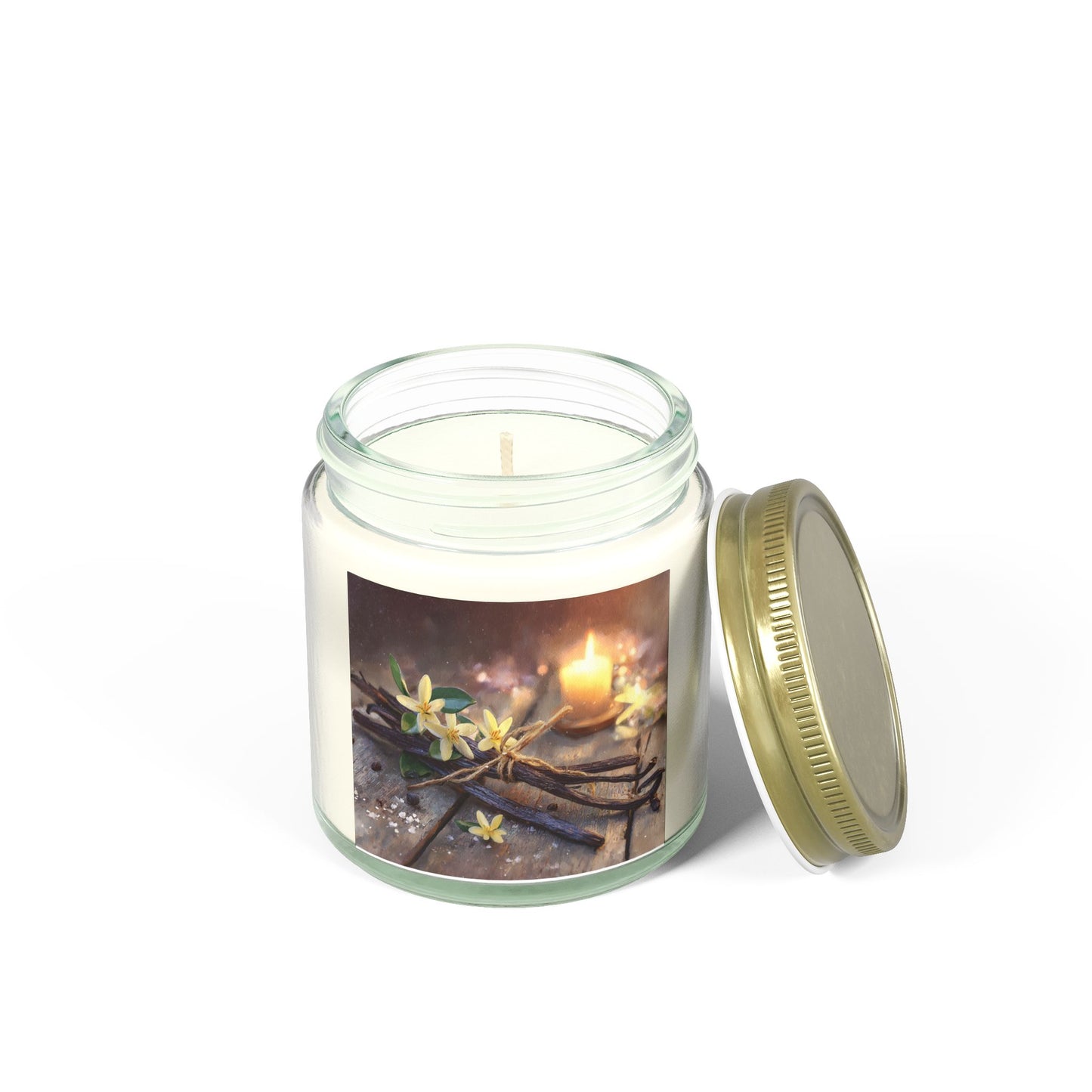 Vanilla Bean Comfort Candle – Coconut Apricot Wax 4oz & 9oz | Two Homes Co