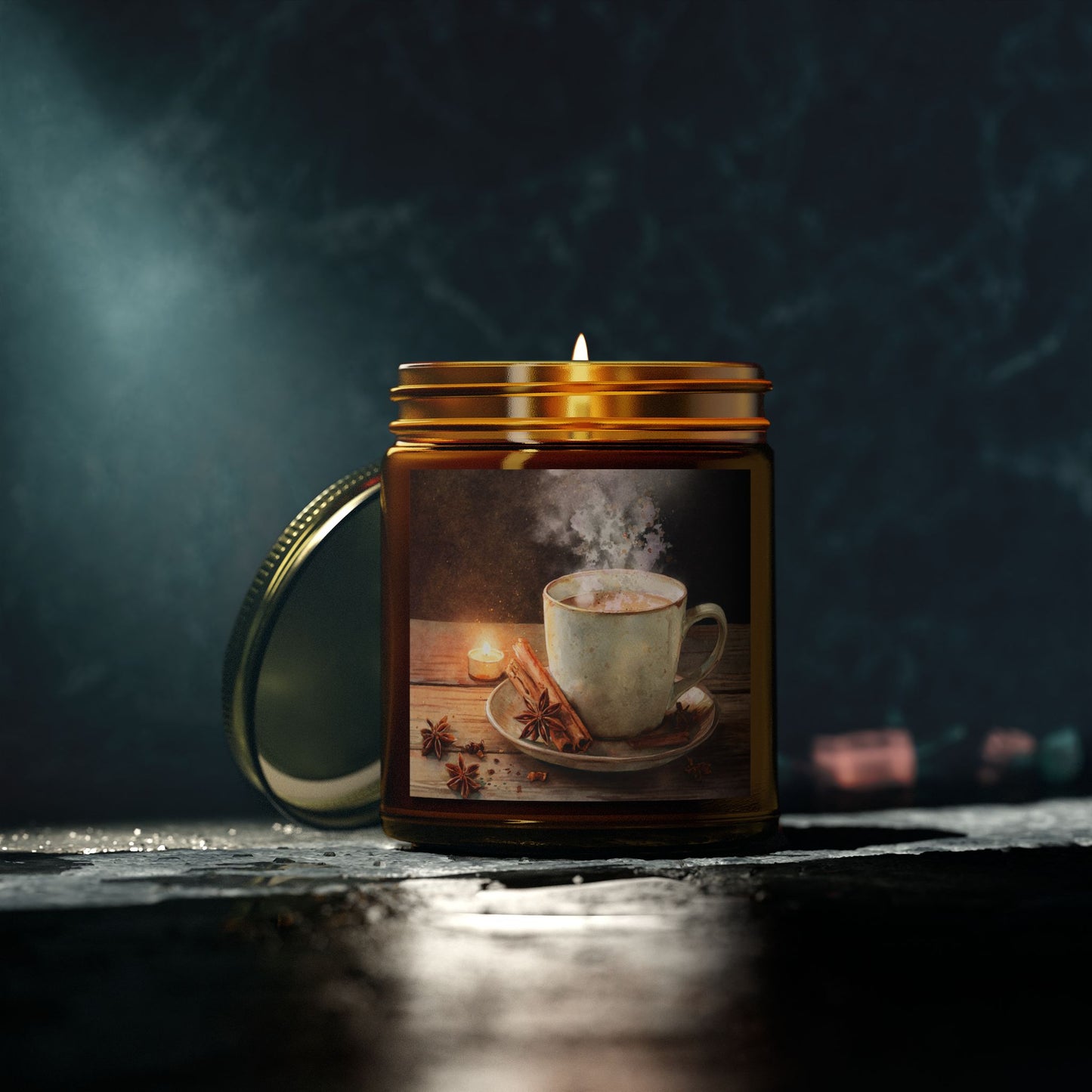 Cinnamon Chai Comfort Candle – Coconut Apricot Wax 4oz & 9oz | Two Homes Co