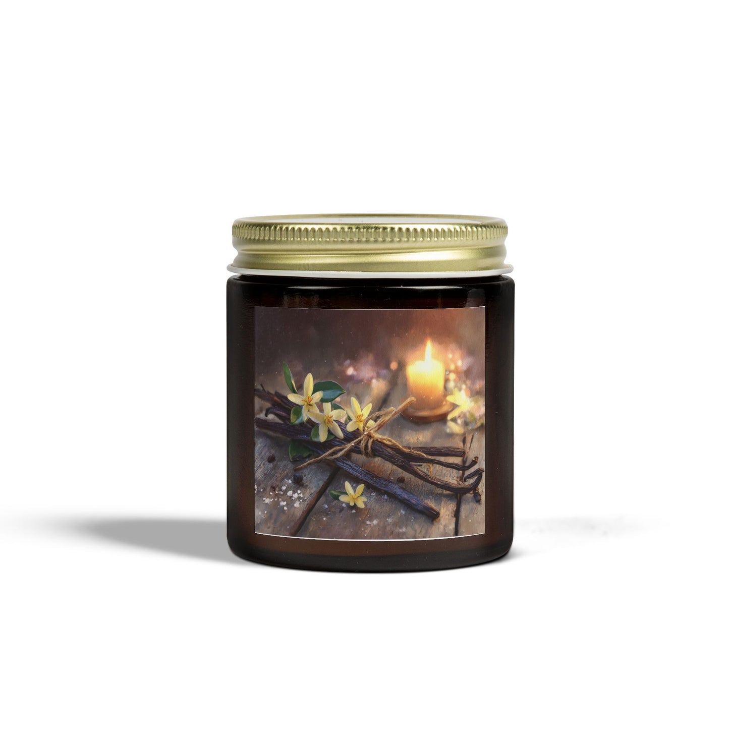 Vanilla Bean Comfort Candle – Coconut Apricot Wax 4oz & 9oz | Two Homes Co