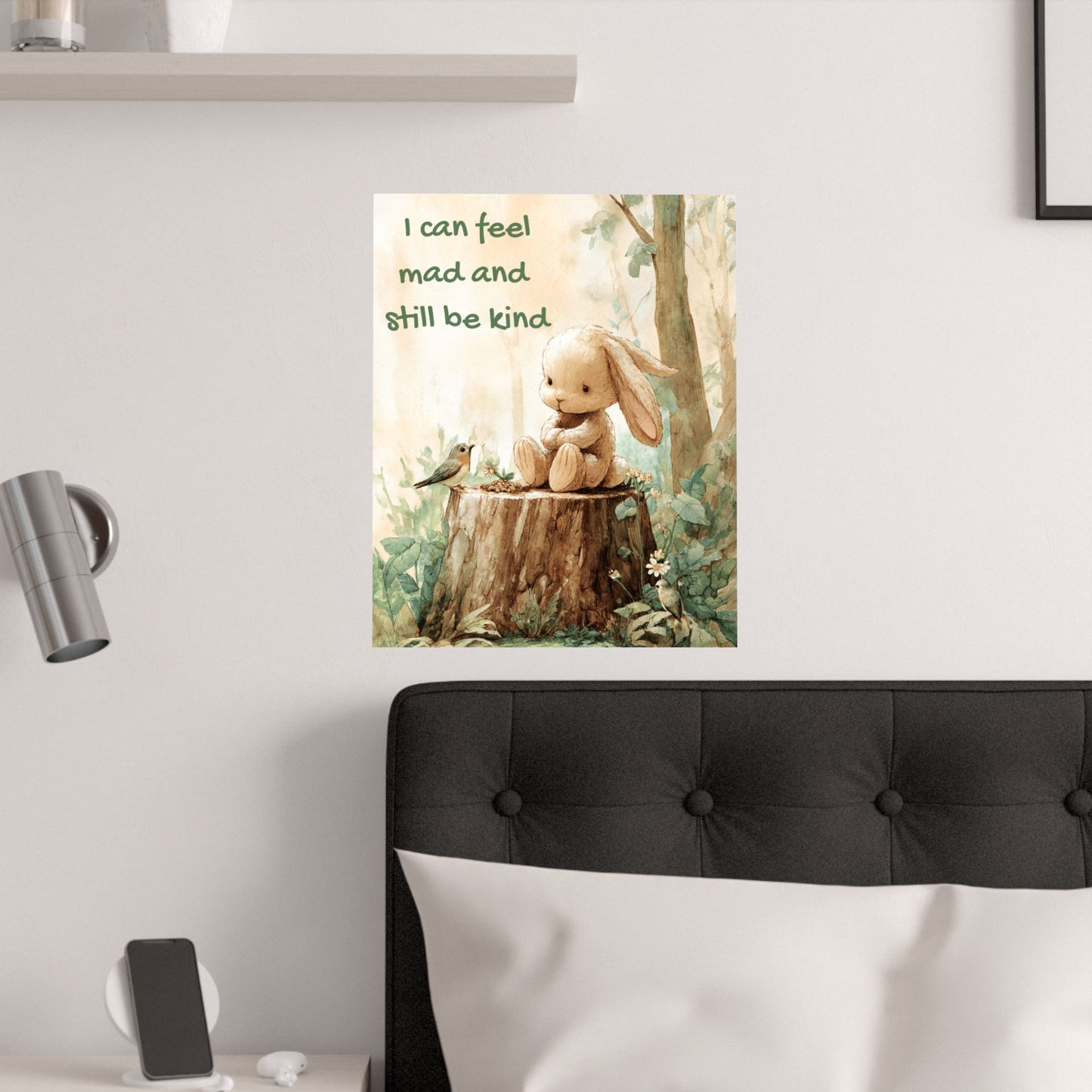 “I Can Feel Mad and Still Be Kind” Kids Affirmation Poster – 16×20 | Two Homes Co