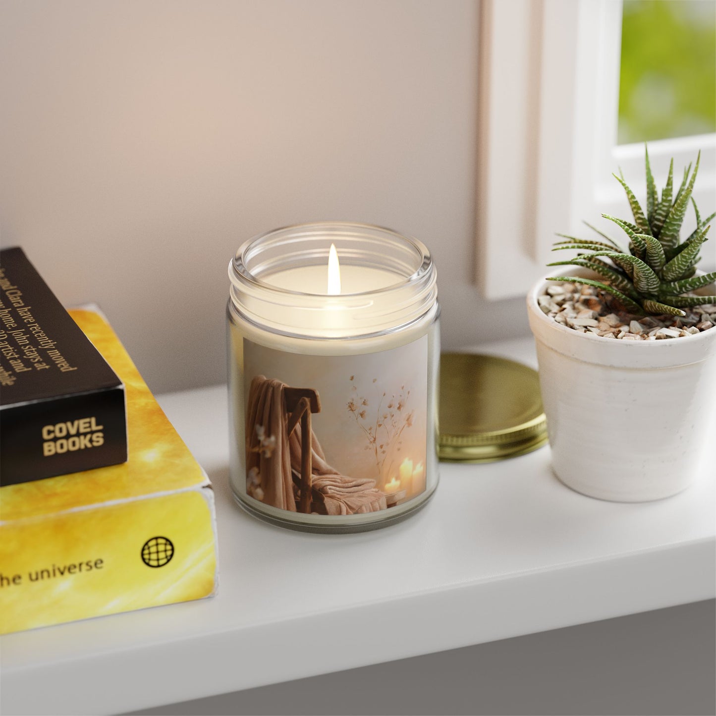 Cashmere Musk Comfort Candle – Coconut Apricot Wax 4oz & 9oz | Two Homes Co