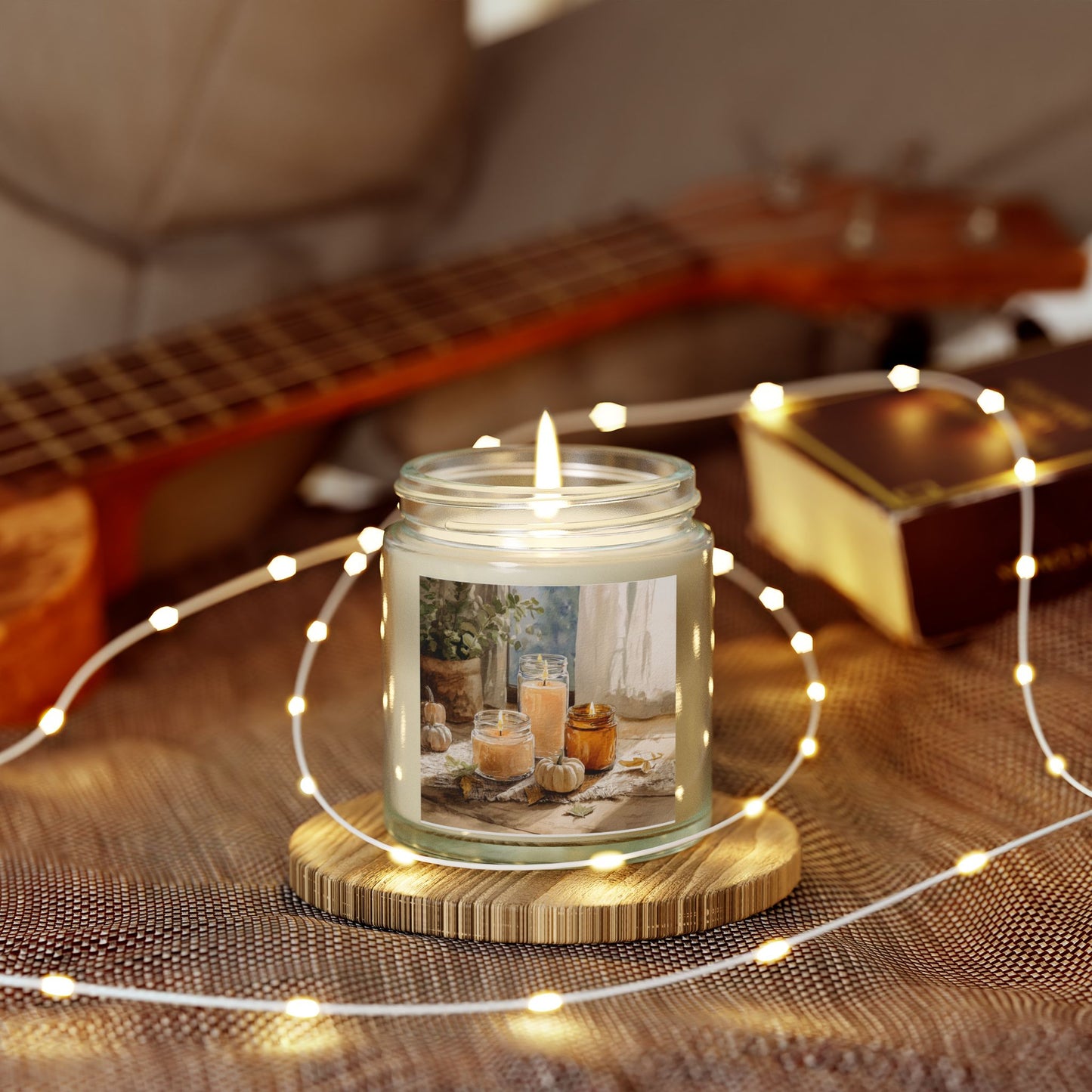 Unscented Comfort Candle – Coconut Apricot Wax 4oz & 9oz | Two Homes Co
