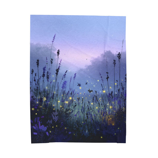“Twilight Whispers” Velveteen Plush Blanket – 60" × 80" | Two Homes Co