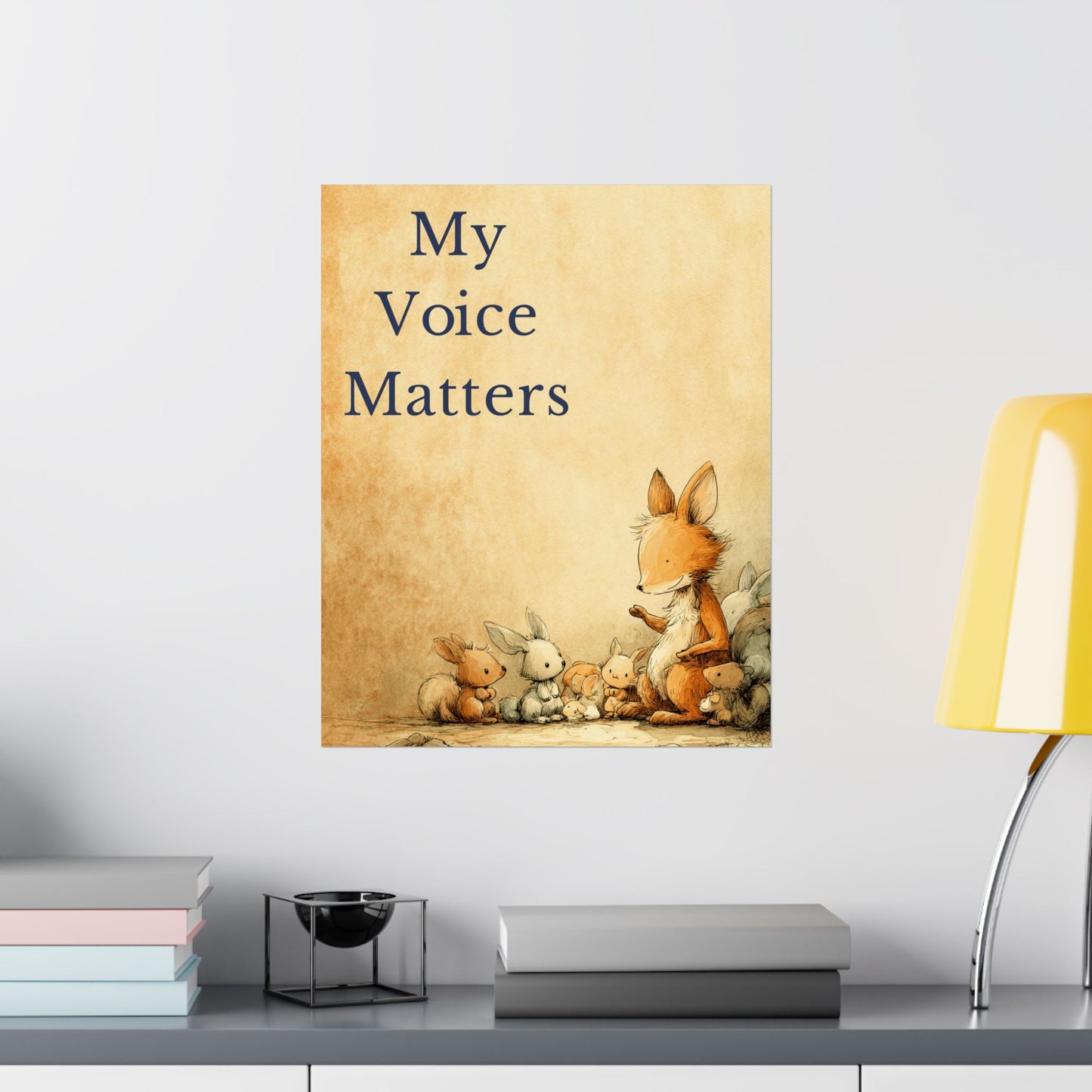“My Voice Matters” Kids Affirmation Poster – 16×20 | Two Homes Co