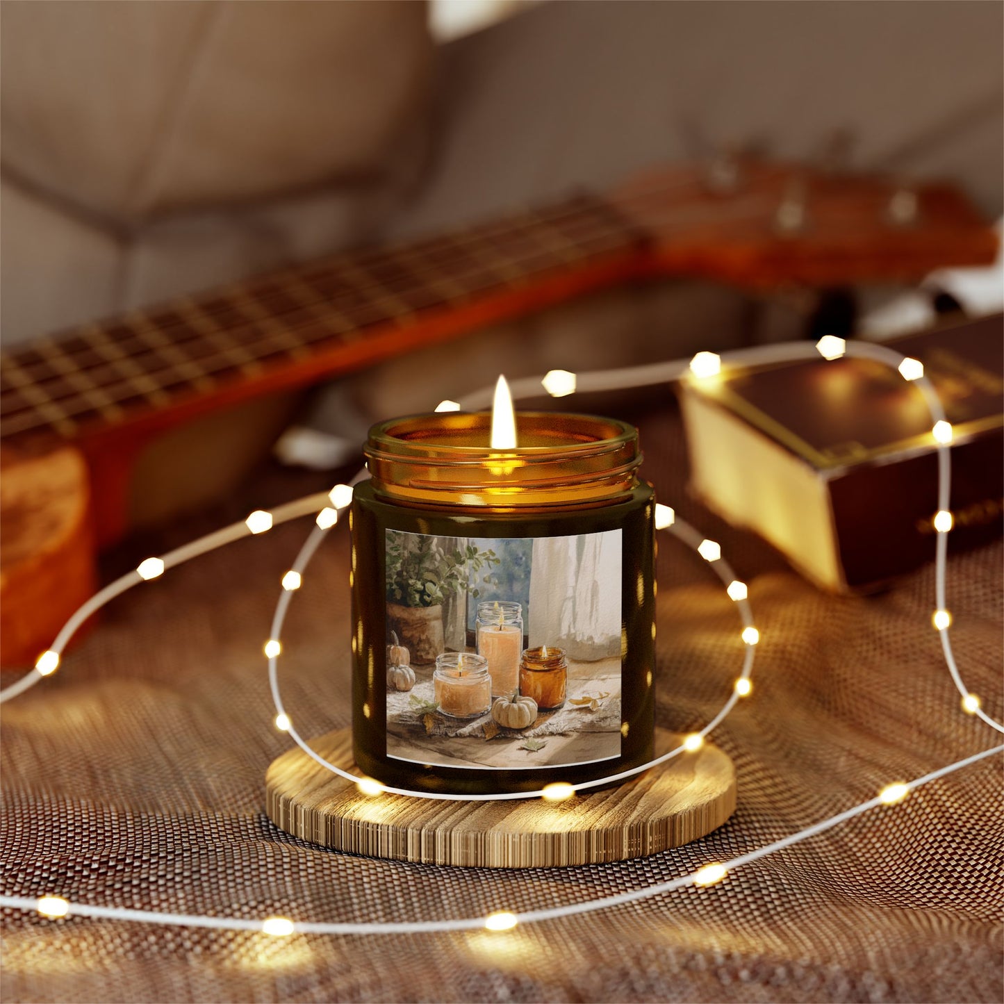 Unscented Comfort Candle – Coconut Apricot Wax 4oz & 9oz | Two Homes Co