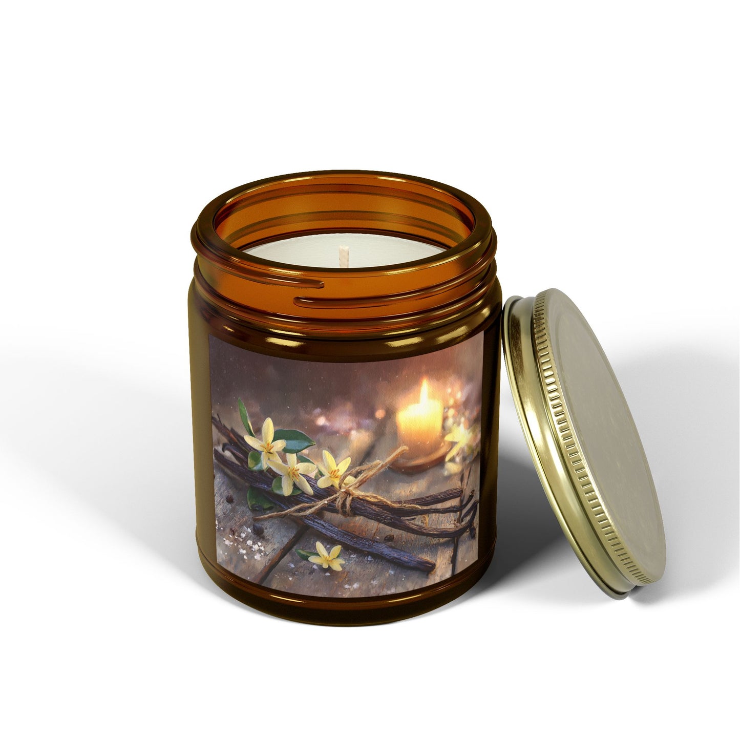 Vanilla Bean Comfort Candle – Coconut Apricot Wax 4oz & 9oz | Two Homes Co