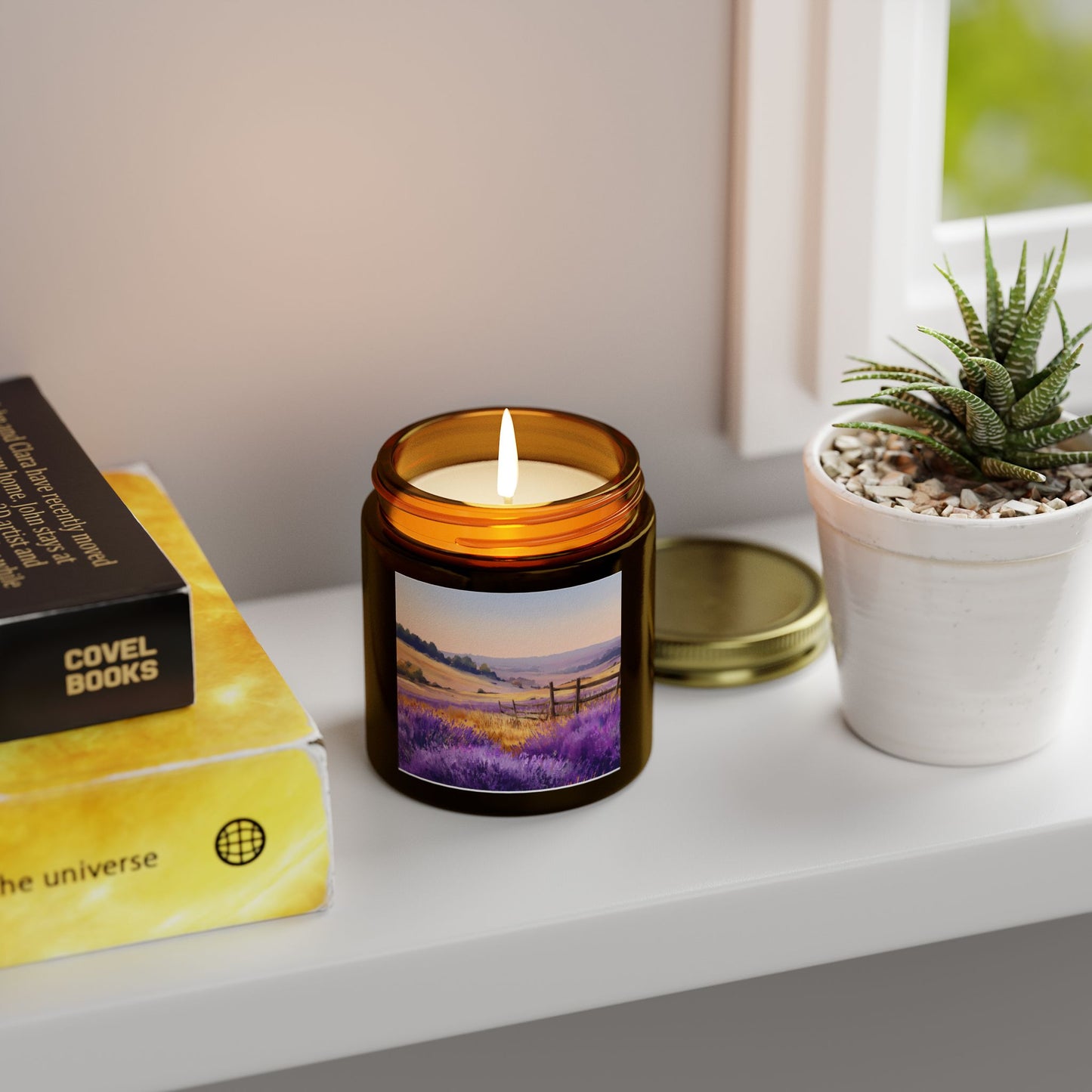 Lavender Comfort Candle – Coconut Apricot Wax 4oz & 9oz | Two Homes Co