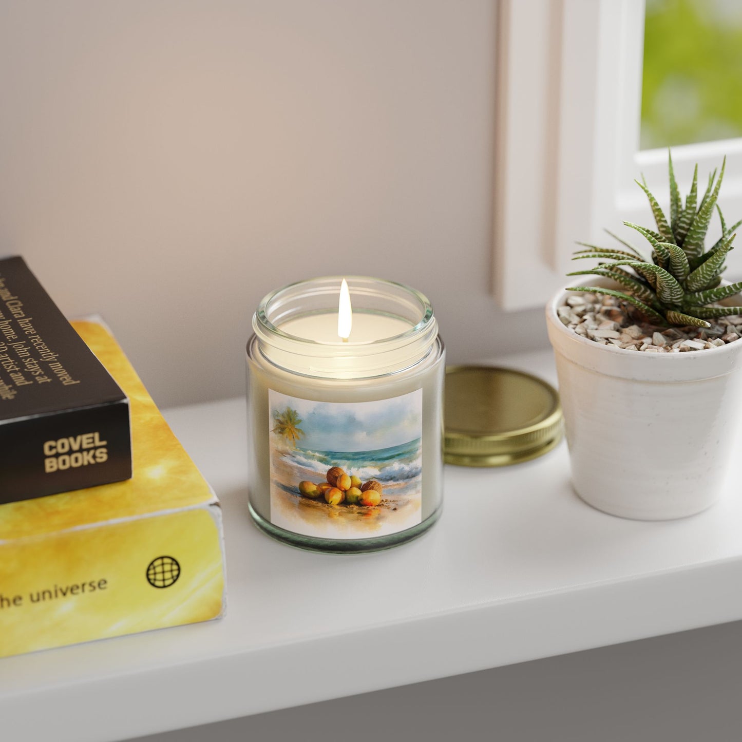 Mango Coconut Comfort Candle – Coconut Apricot Wax 4oz & 9oz | Two Homes Co