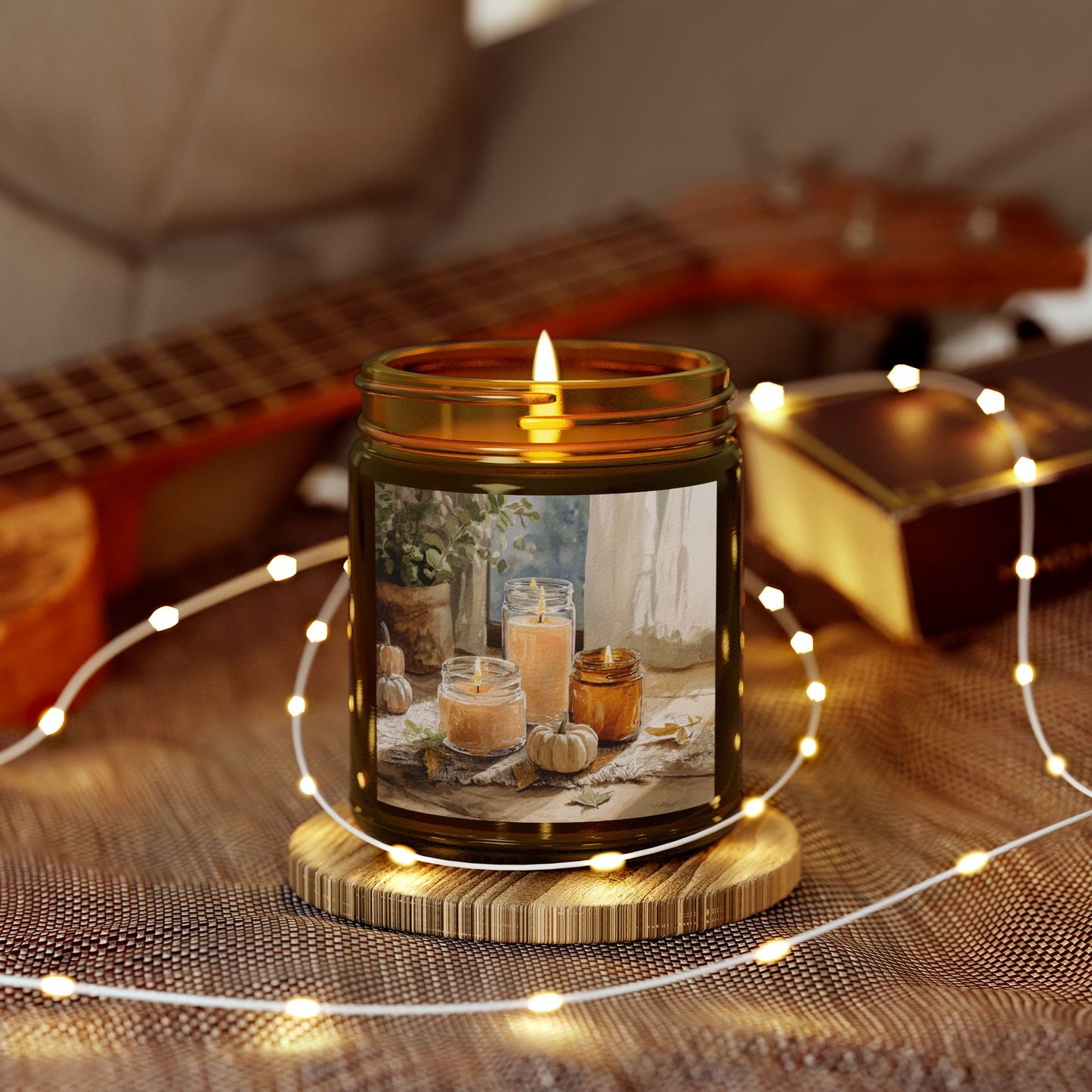 Unscented Comfort Candle – Coconut Apricot Wax 4oz & 9oz | Two Homes Co