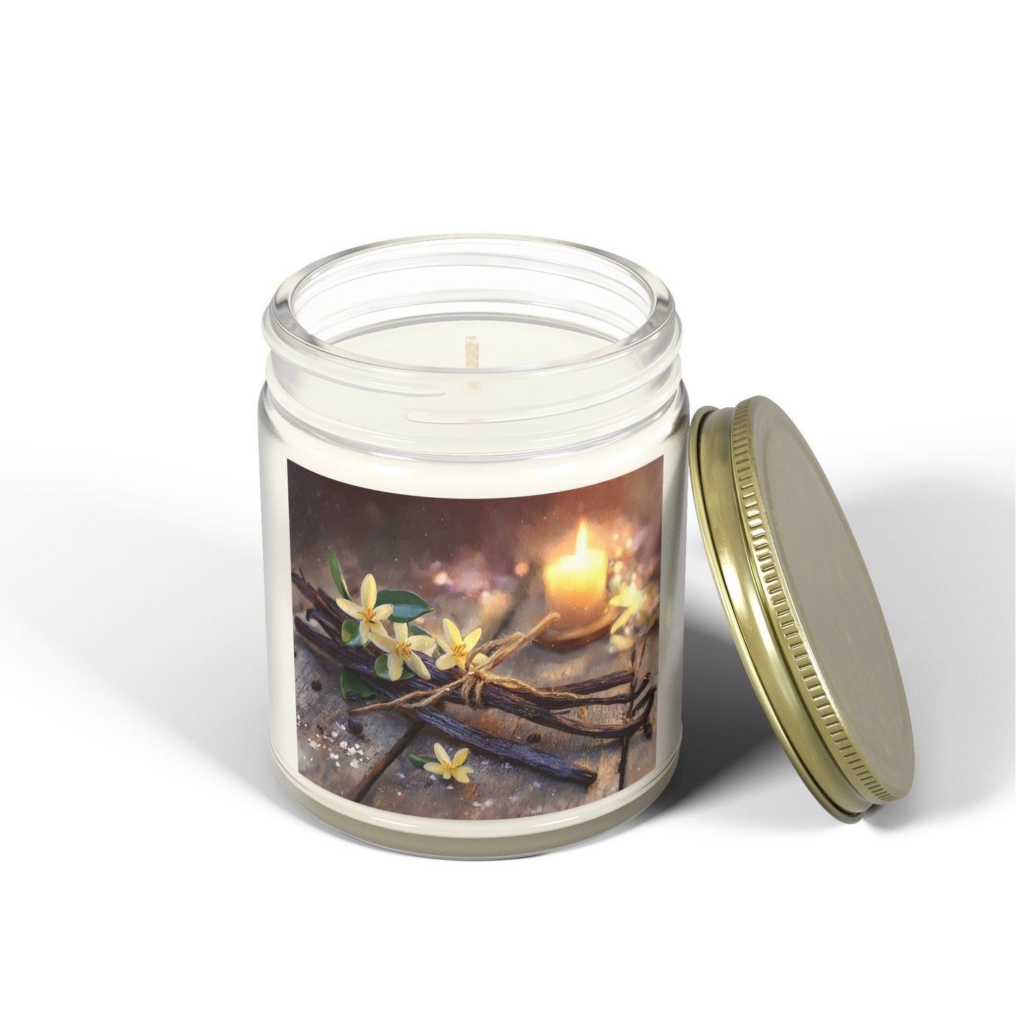 Vanilla Bean Comfort Candle – Coconut Apricot Wax 4oz & 9oz | Two Homes Co