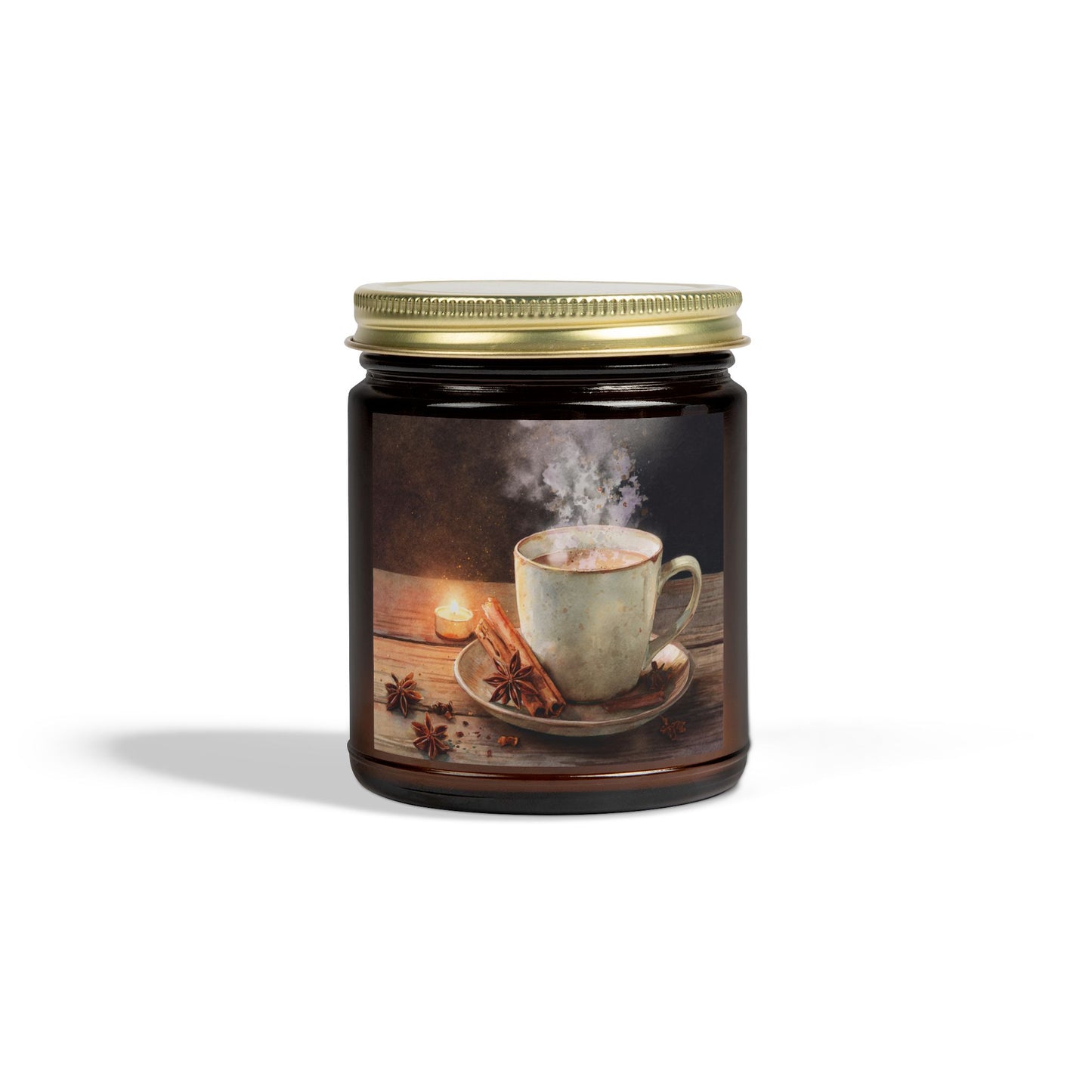 Cinnamon Chai Comfort Candle – Coconut Apricot Wax 4oz & 9oz | Two Homes Co