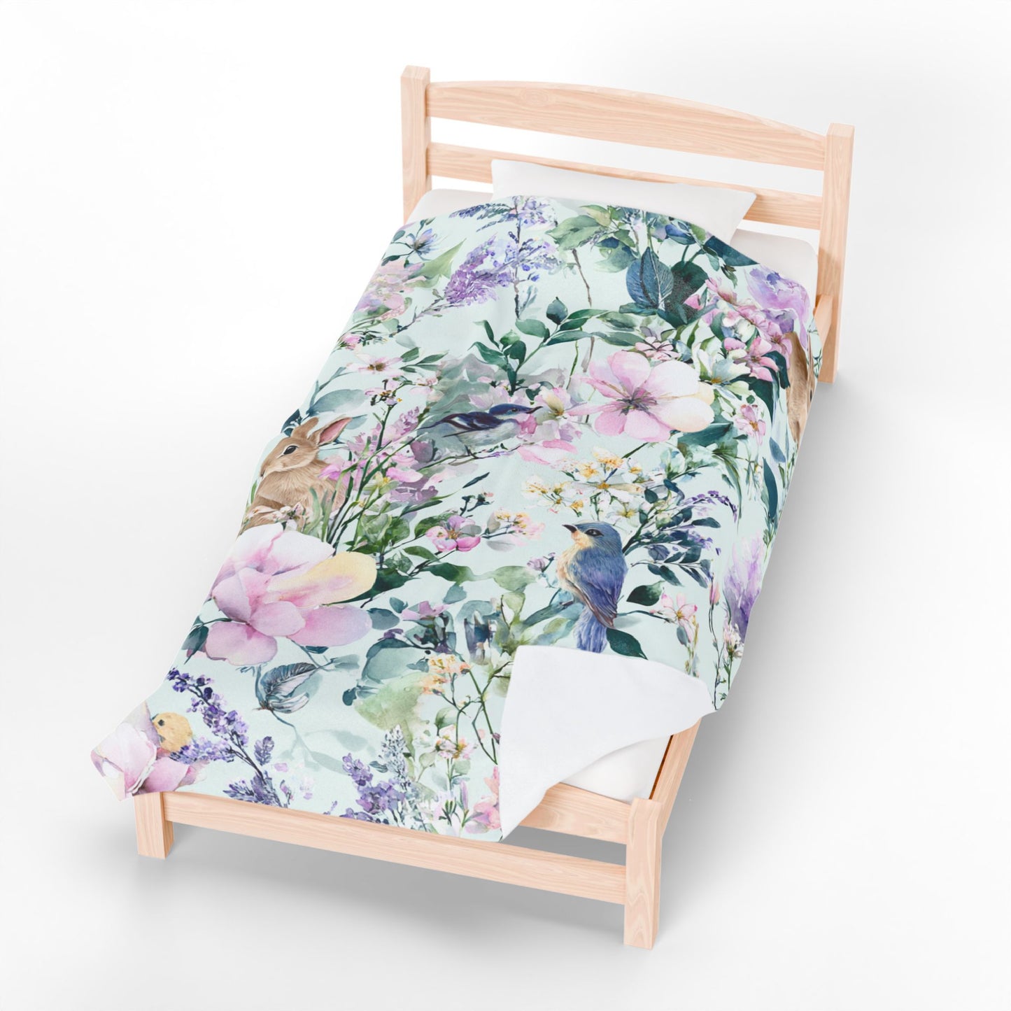 Gentle Garden Dreams Velveteen Plush Blanket – 60×80 | Two Homes Co