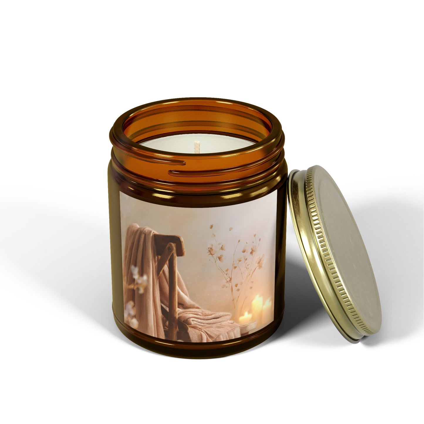 Cashmere Musk Comfort Candle – Coconut Apricot Wax 4oz & 9oz | Two Homes Co