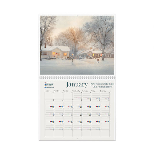 The Co-Parent Wall Calendar 2025 – Two Homes. One Team.