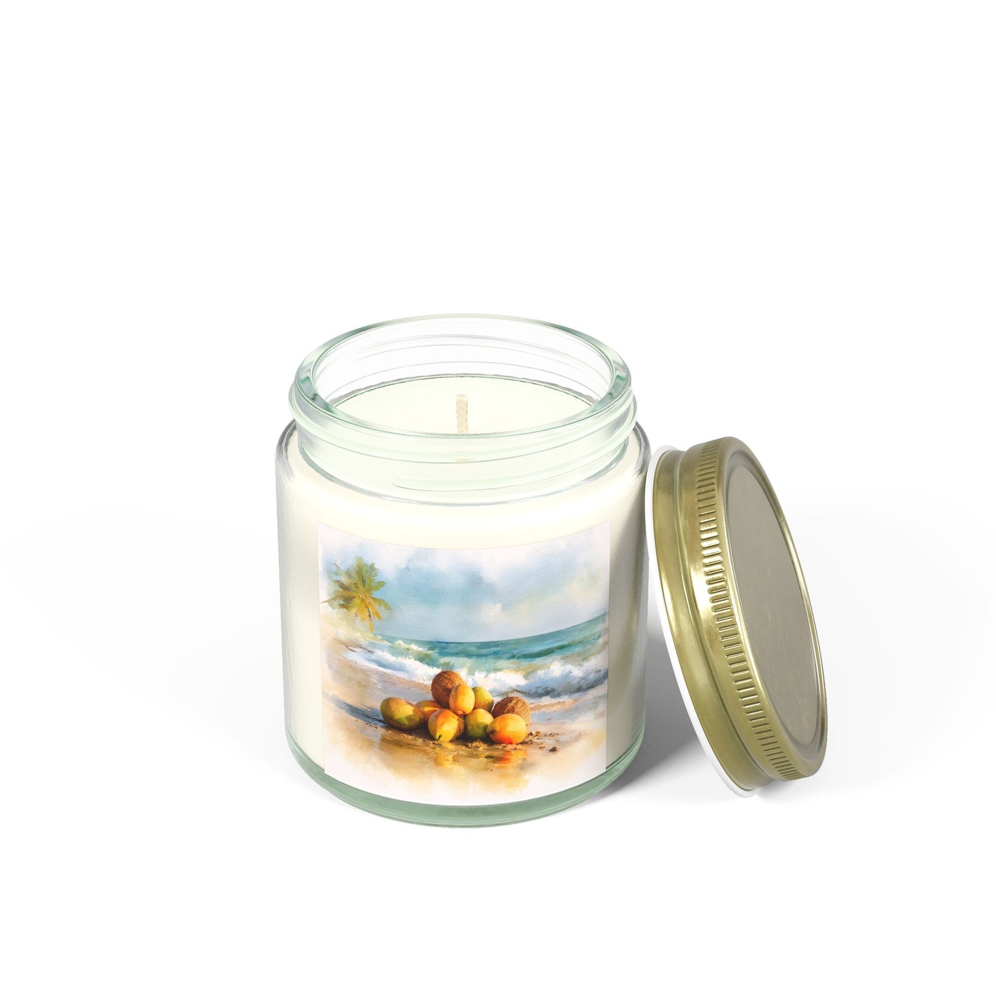 Mango Coconut Comfort Candle – Coconut Apricot Wax 4oz & 9oz | Two Homes Co