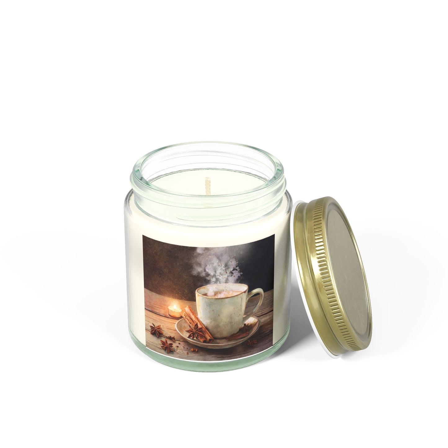 Cinnamon Chai Comfort Candle – Coconut Apricot Wax 4oz & 9oz | Two Homes Co