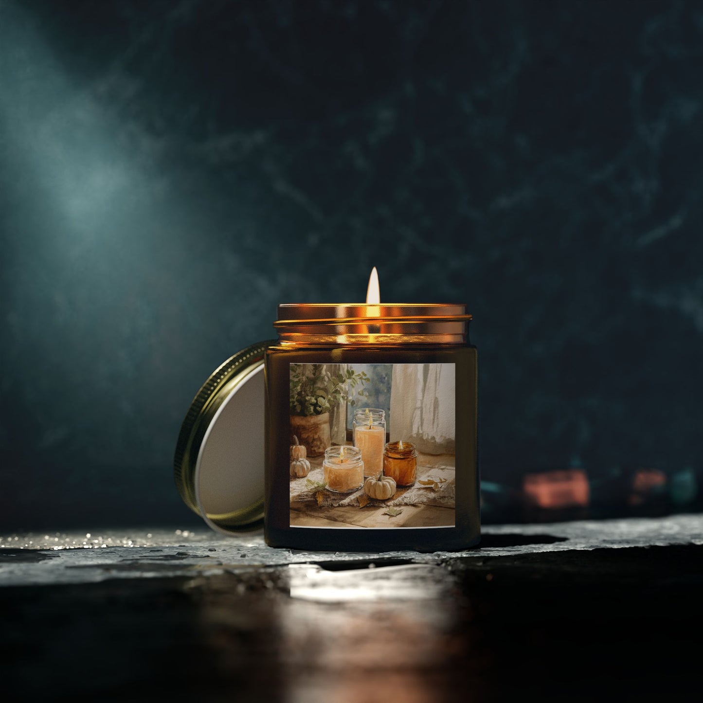 Unscented Comfort Candle – Coconut Apricot Wax 4oz & 9oz | Two Homes Co