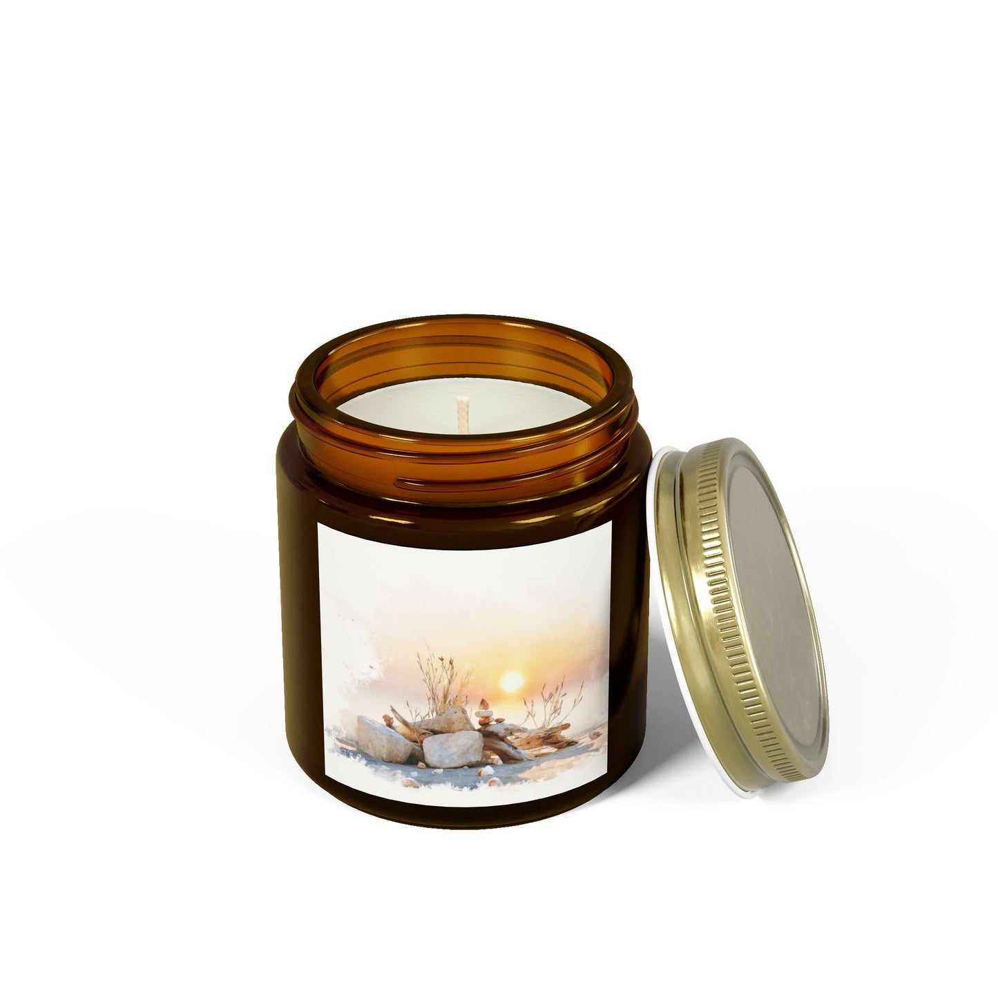 Beachwood Comfort Candle – Coconut Apricot Wax (4oz & 9oz)| Two Homes Co