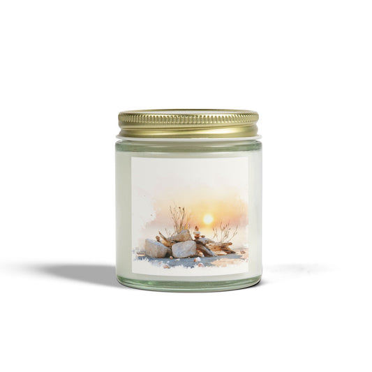 Beachwood Comfort Candle – Coconut Apricot Wax (4oz & 9oz)| Two Homes Co