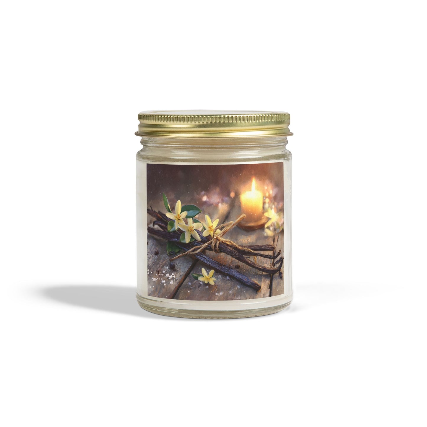 Vanilla Bean Comfort Candle – Coconut Apricot Wax 4oz & 9oz | Two Homes Co