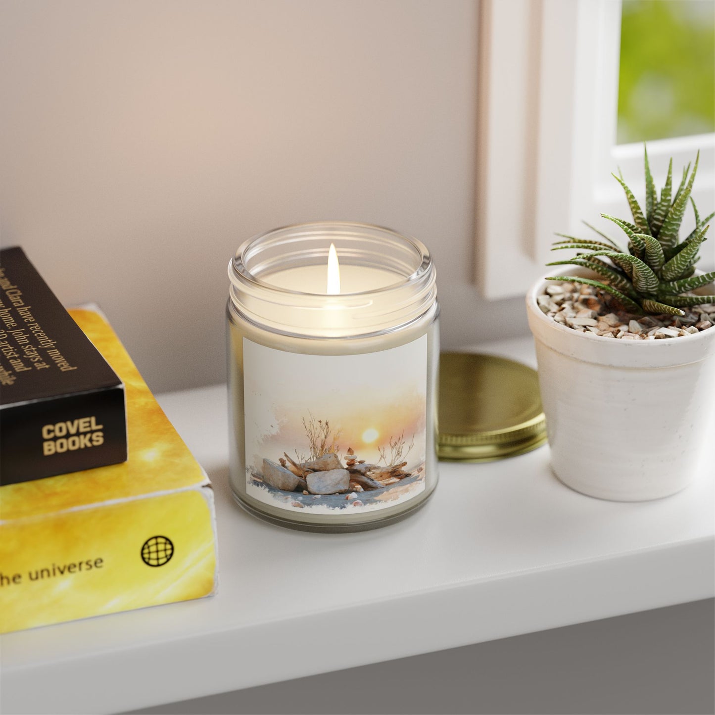 Beachwood Comfort Candle – Coconut Apricot Wax (4oz & 9oz)| Two Homes Co