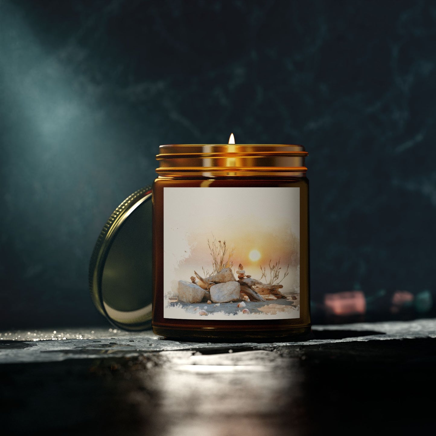 Beachwood Comfort Candle – Coconut Apricot Wax (4oz & 9oz)| Two Homes Co